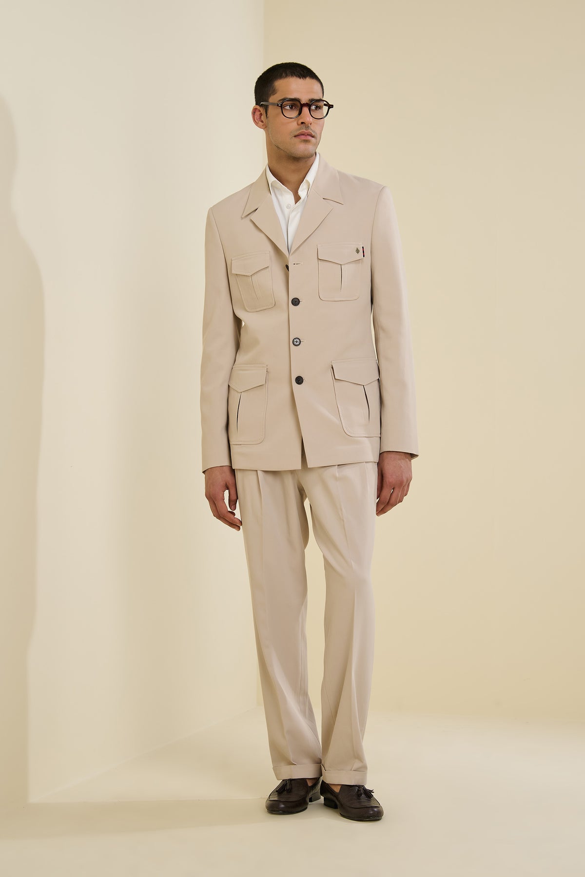 Beige Utility Jacket