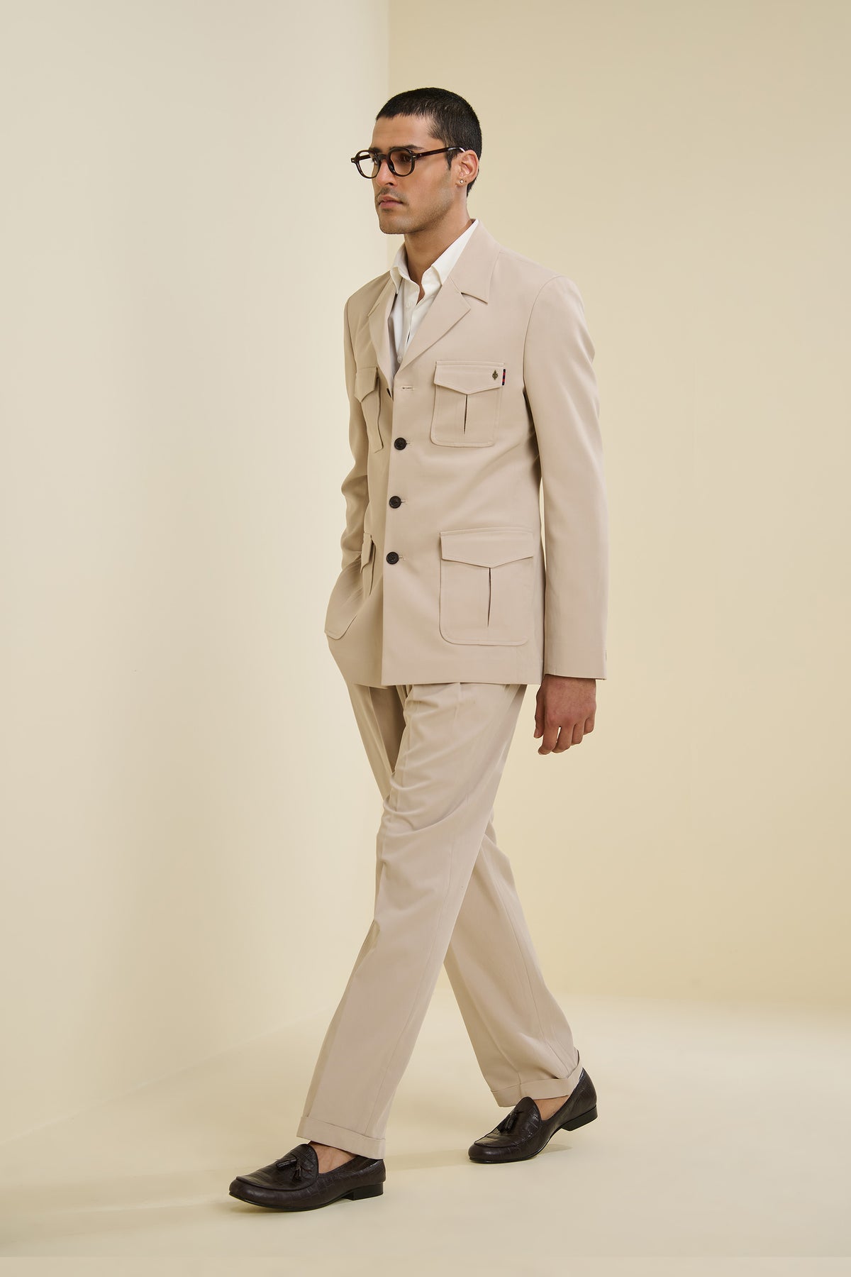 Beige Utility Jacket