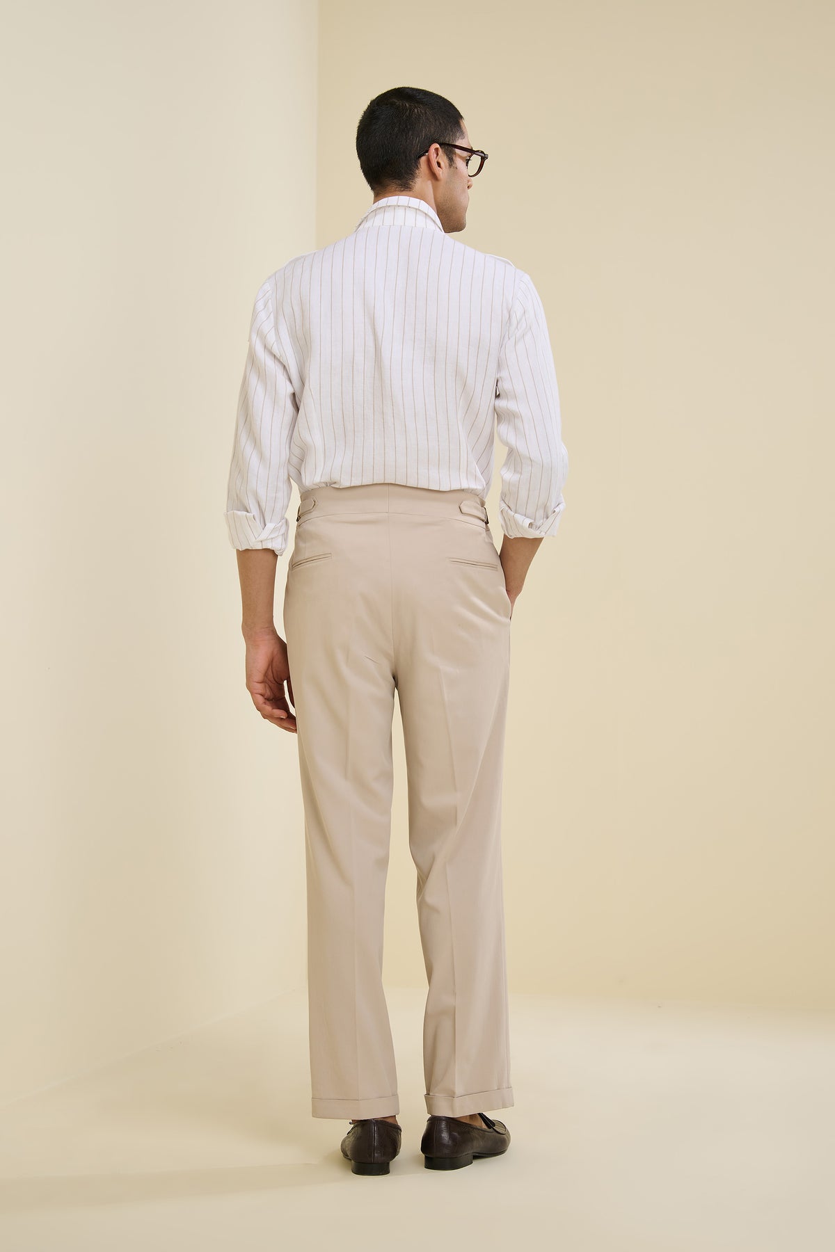 Off White Striped Utility Shirt