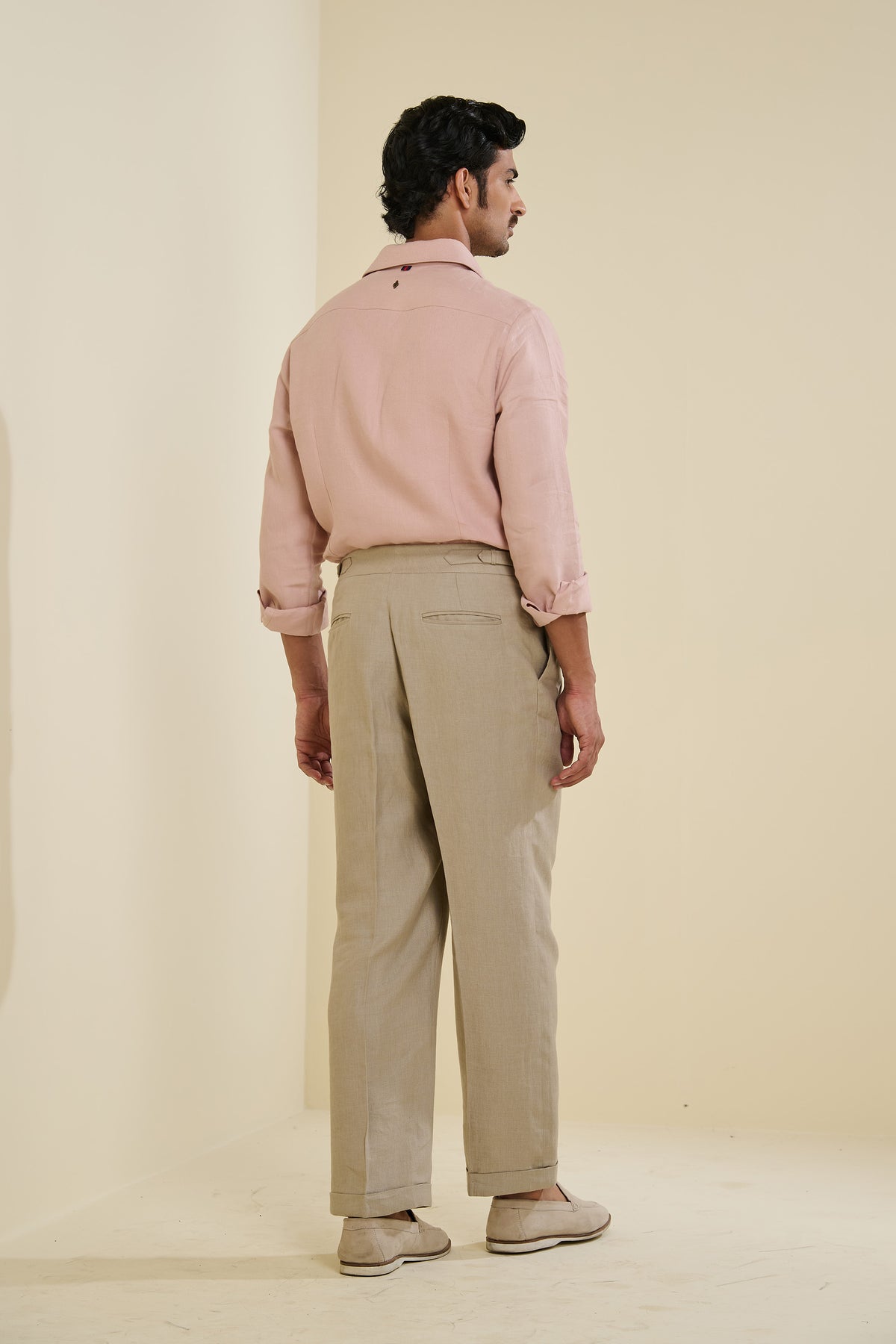 Pink Tonal Embroidered Shirt