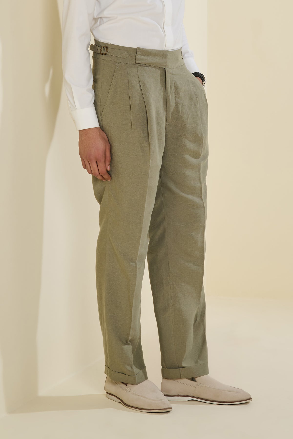 Sage Linen Trousers