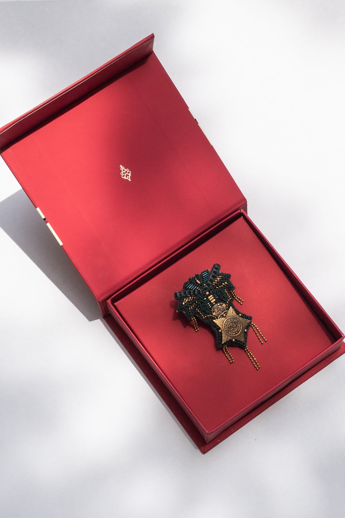 Emerald Star Brooch