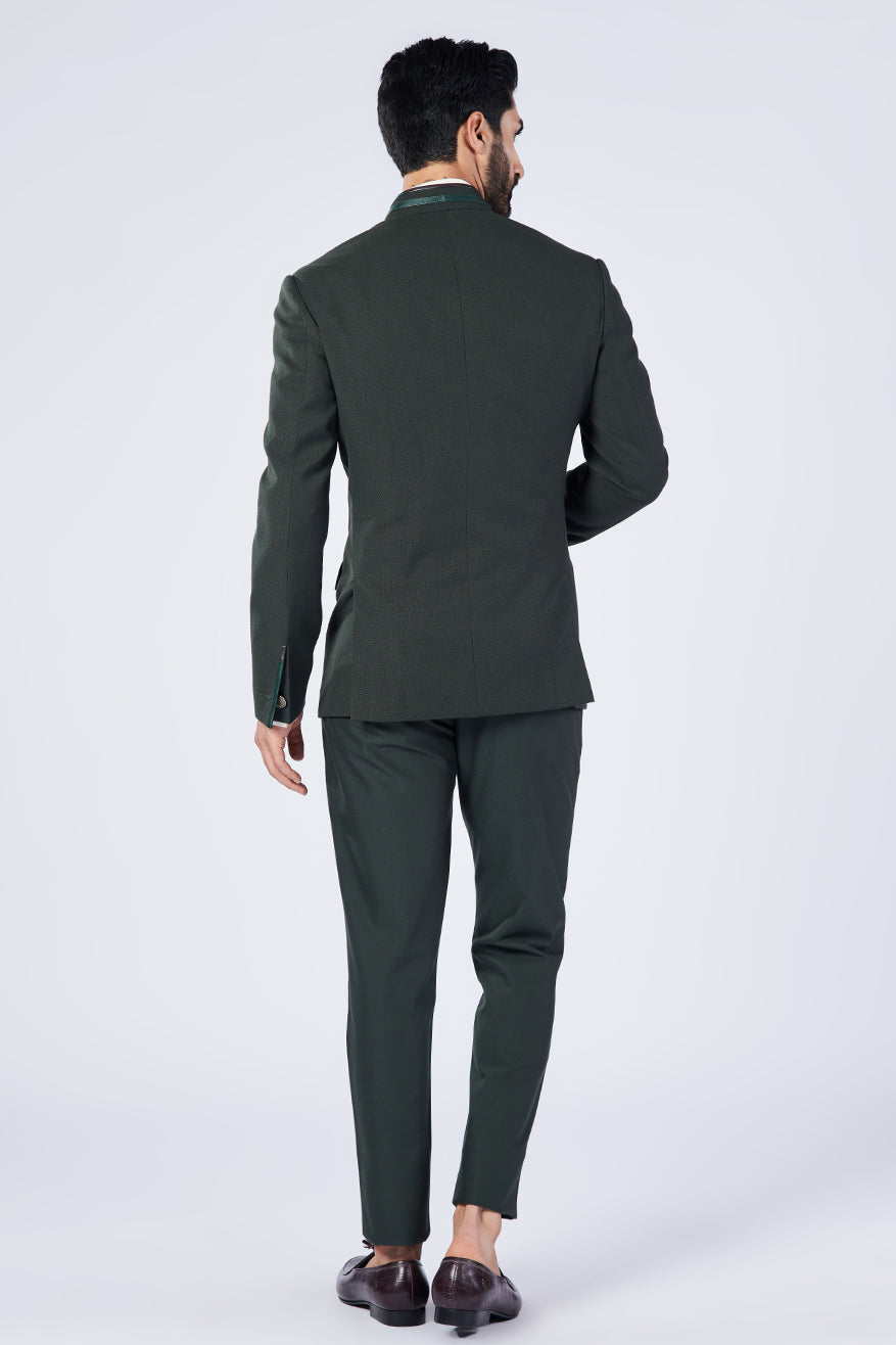 Military Green Bandhgala Jacket