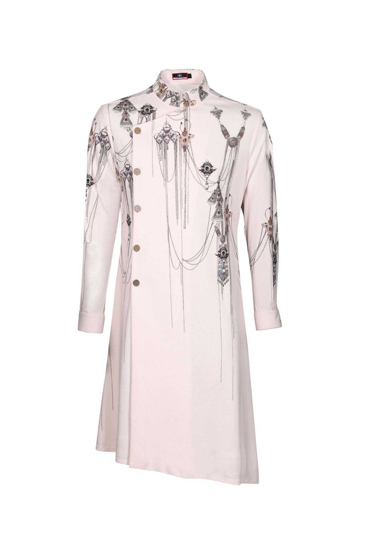 Minimalistic Printed Asymmetric Kurta