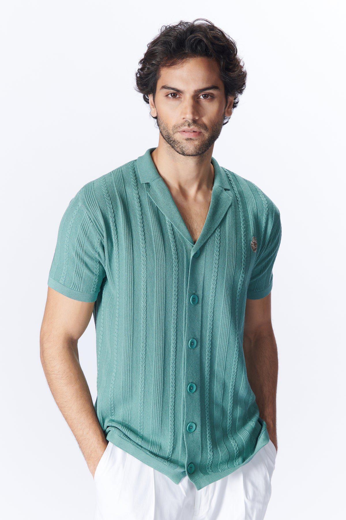 SNCC Moss Green Bowling Shirt