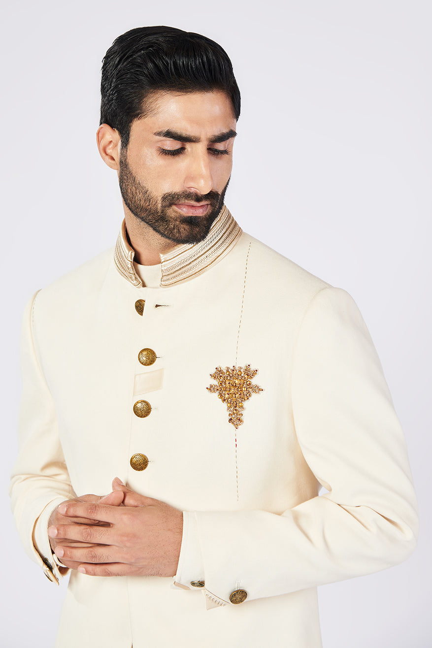 Classic Sherwani with Crest