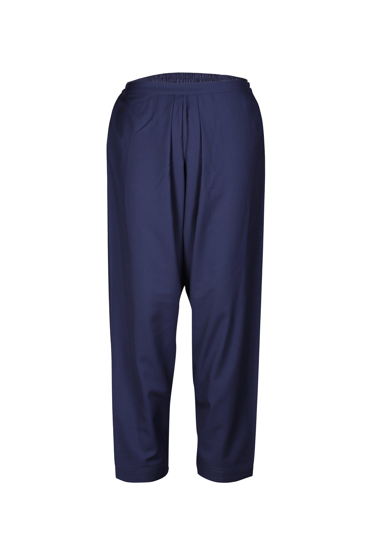 Navy Pleated Pants