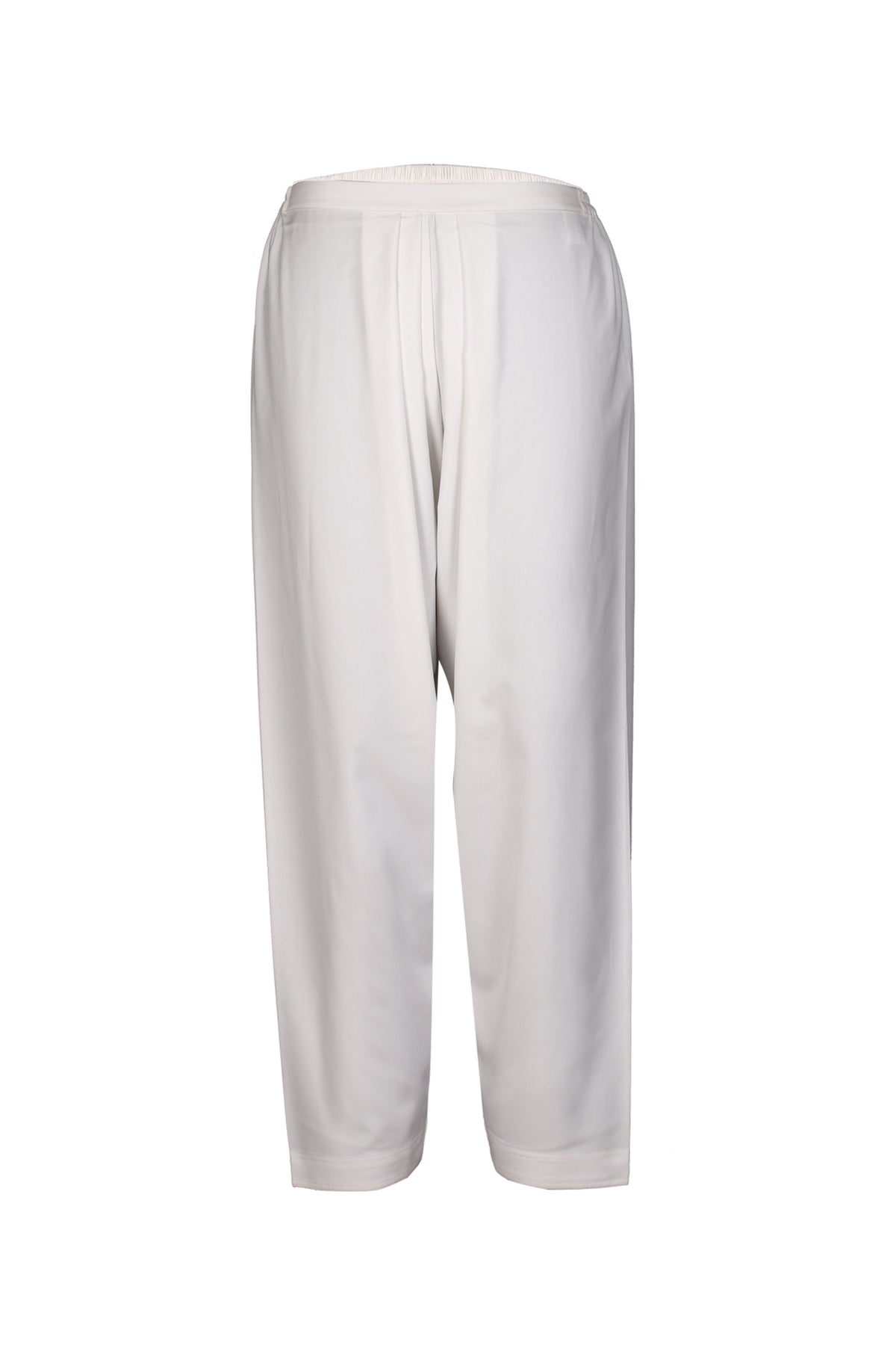 Off White Pleated Pants
