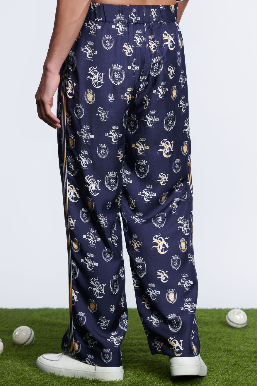 SNCC Navy Twill Silk Trousers