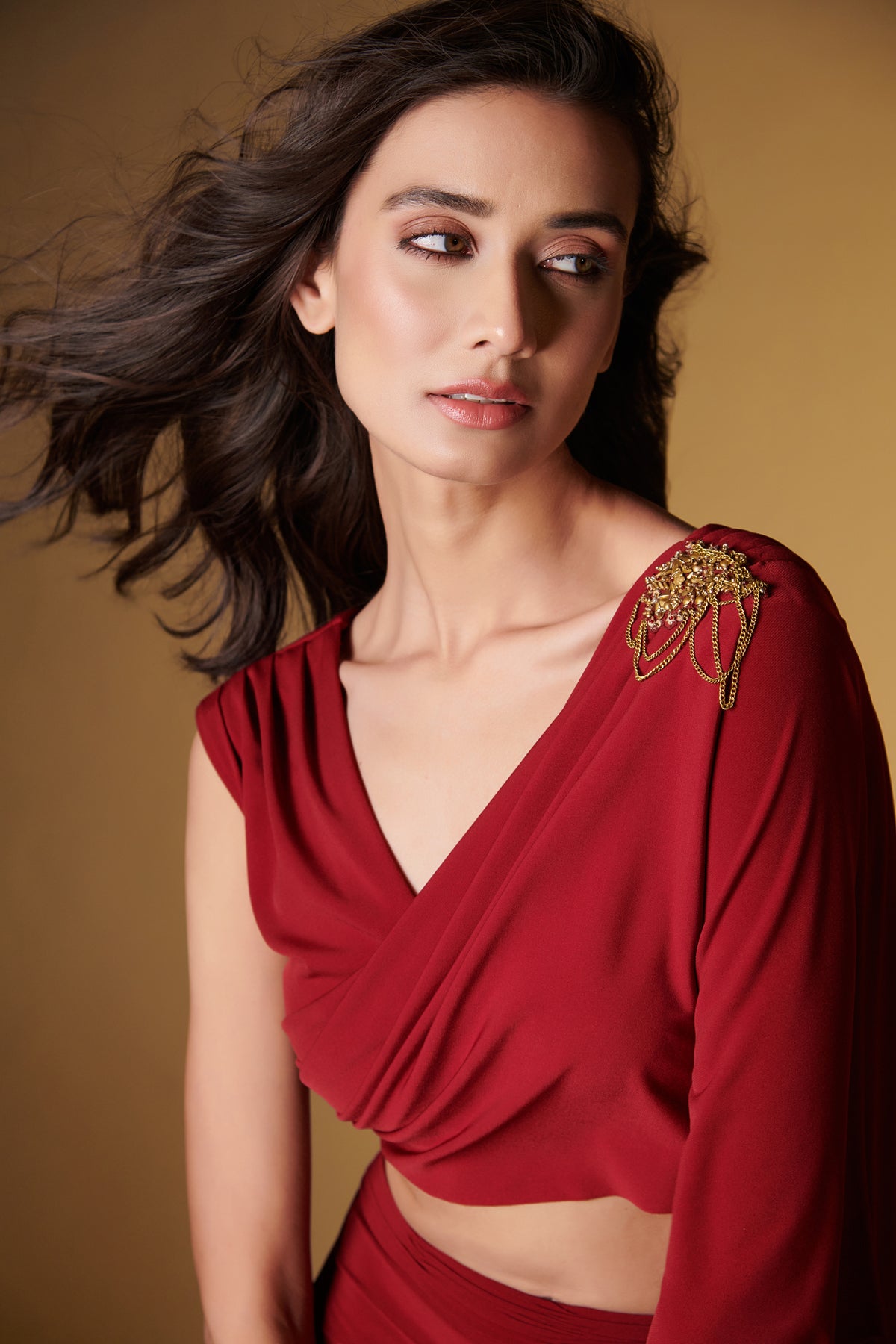 Cherry Drape Top
