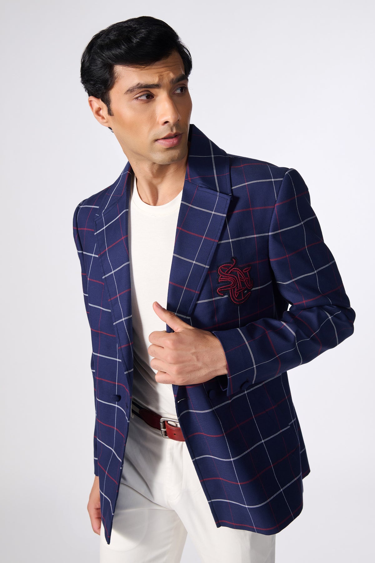SNCC Double Breasted Check Jacket
