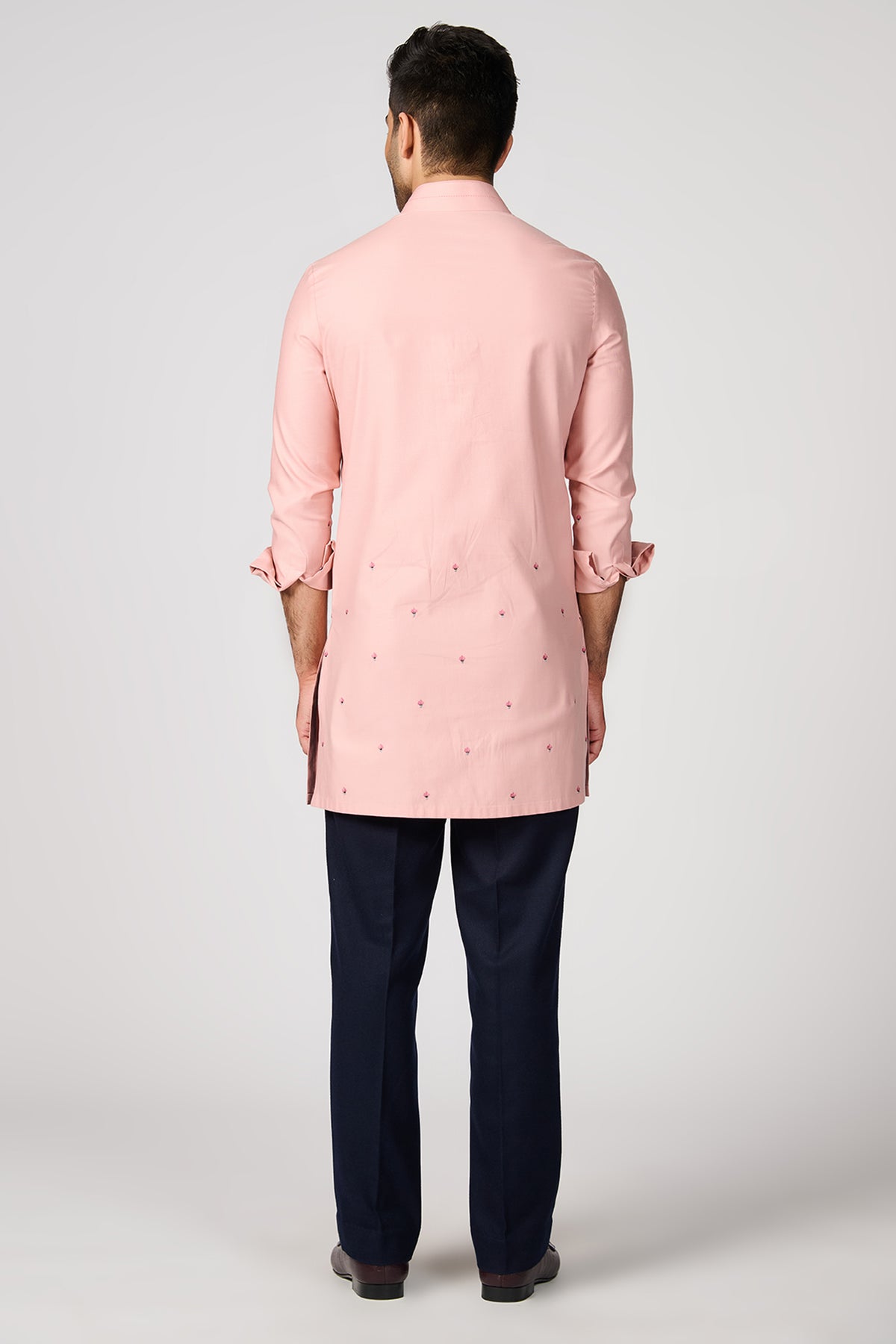 Pink Embroidered Kurta