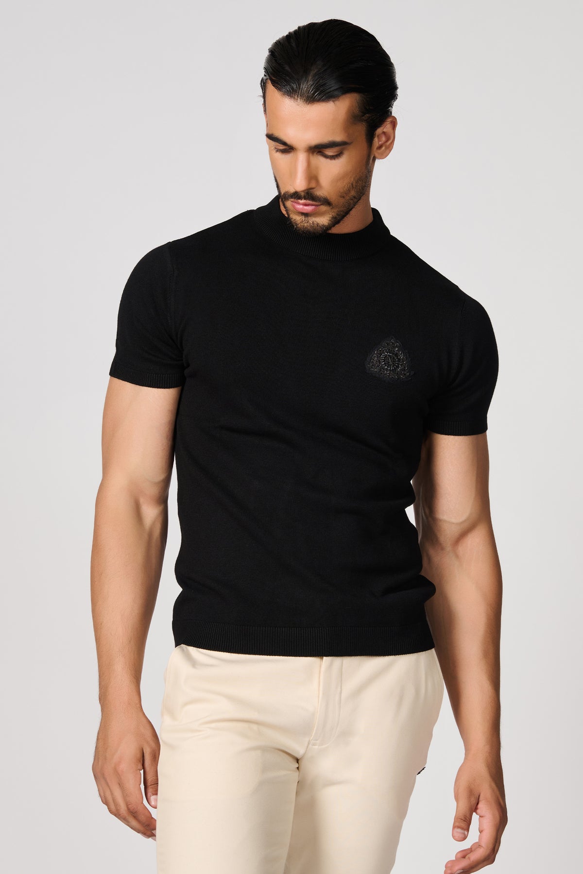 Black Knit T-shirt