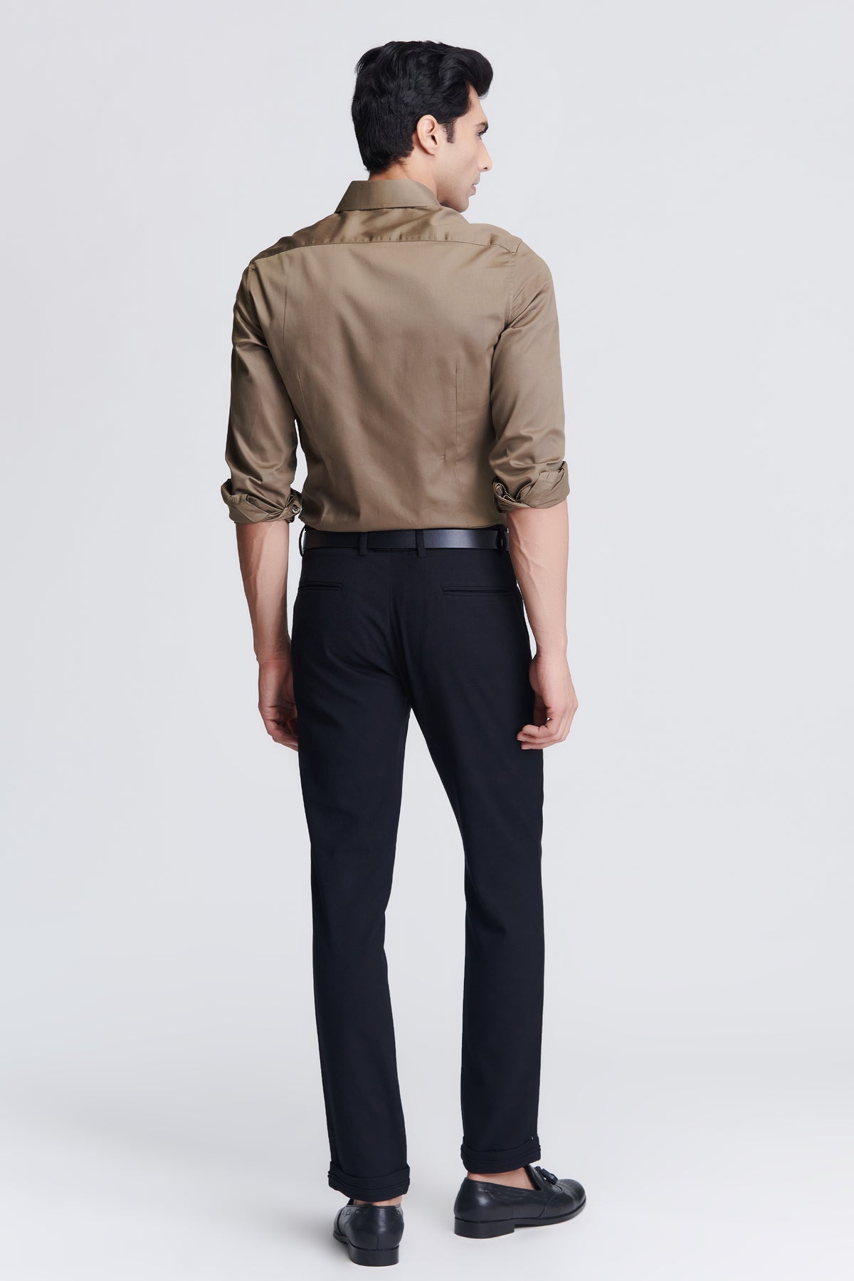 Signature Light Green Shirt with Embroidered Crest