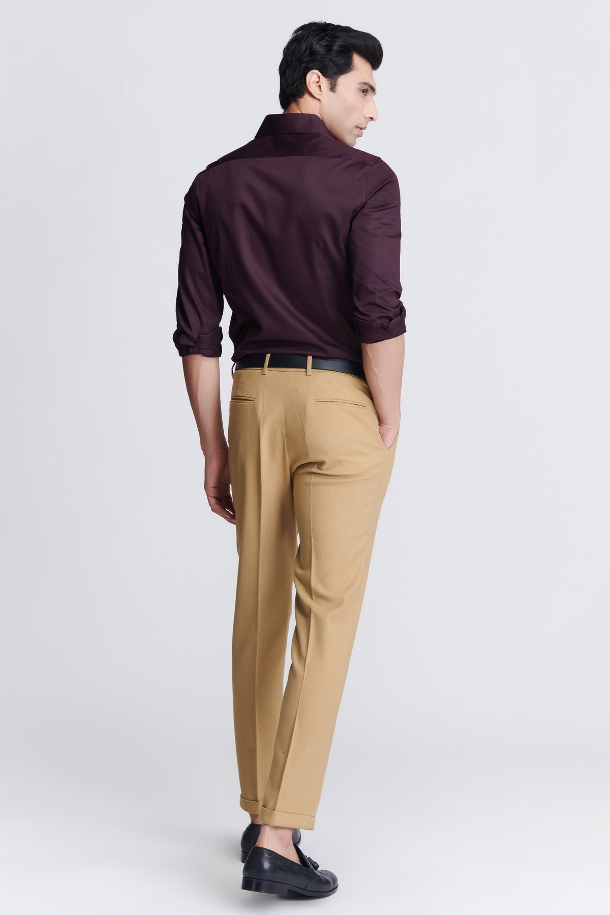 Signature Maroon Shirt with Embroidered Crest