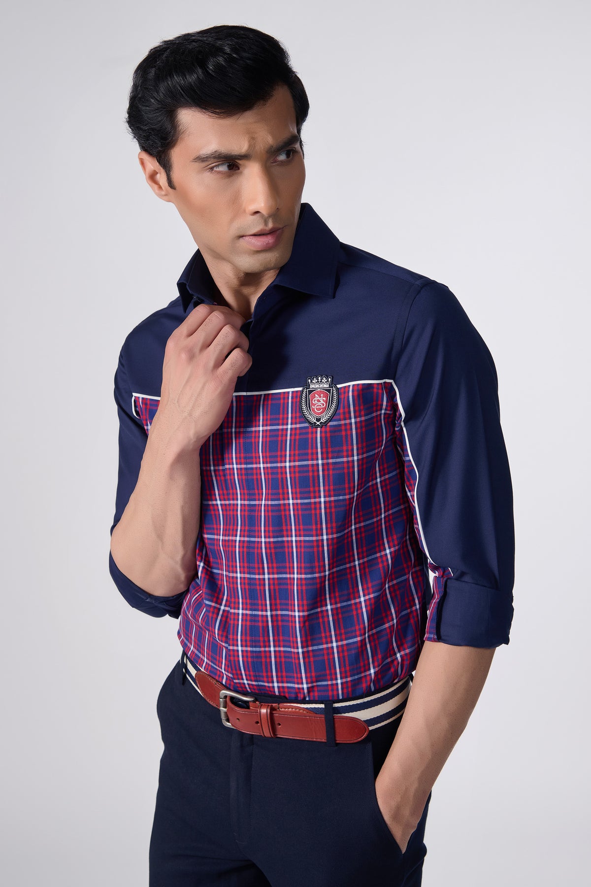 SNCC Plaid Shirt with S&N Logo