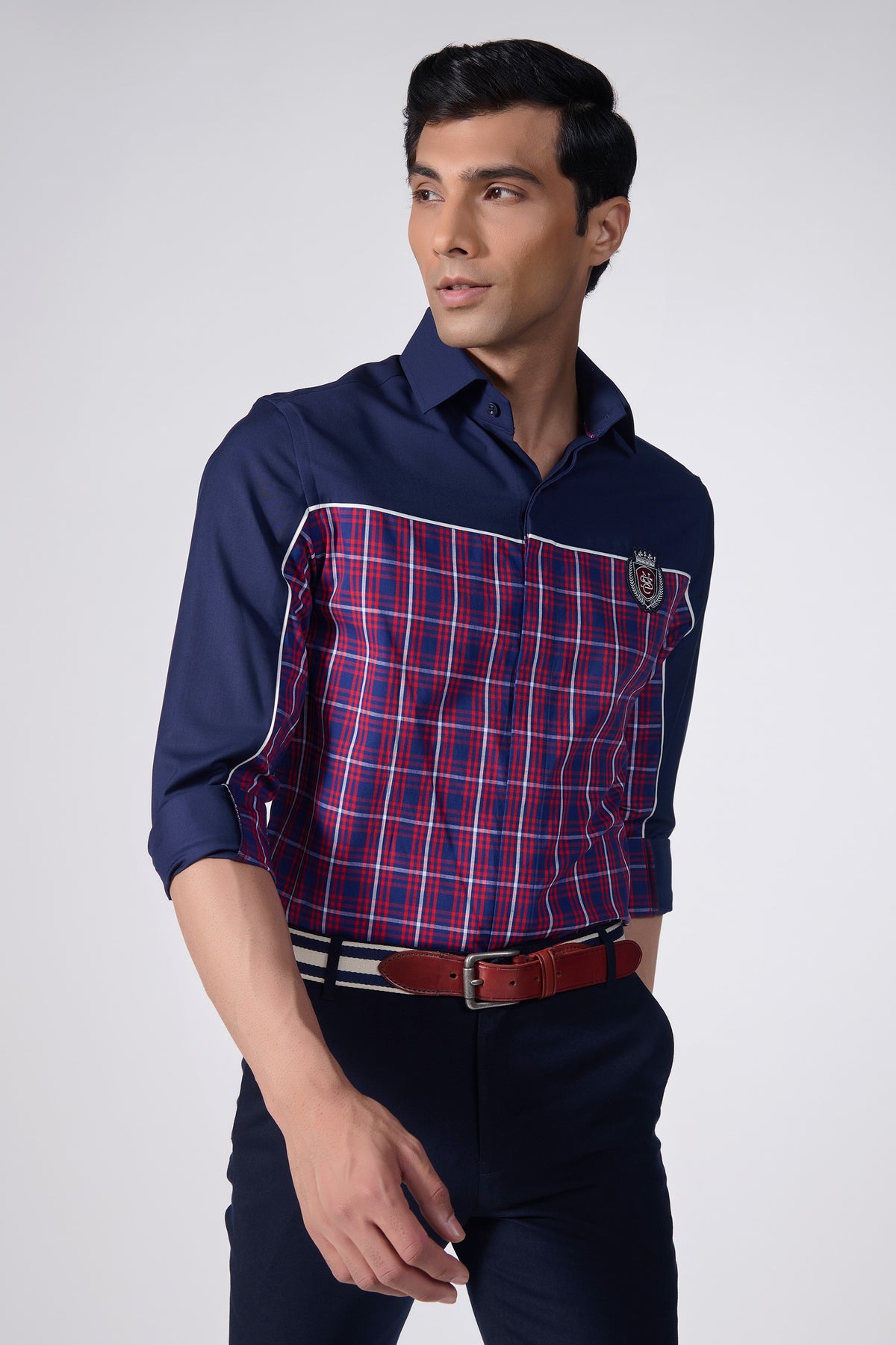SNCC Plaid Shirt with S&N Logo