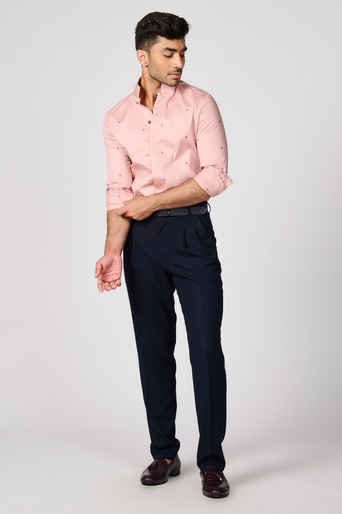 Pink Embroidered Shirt
