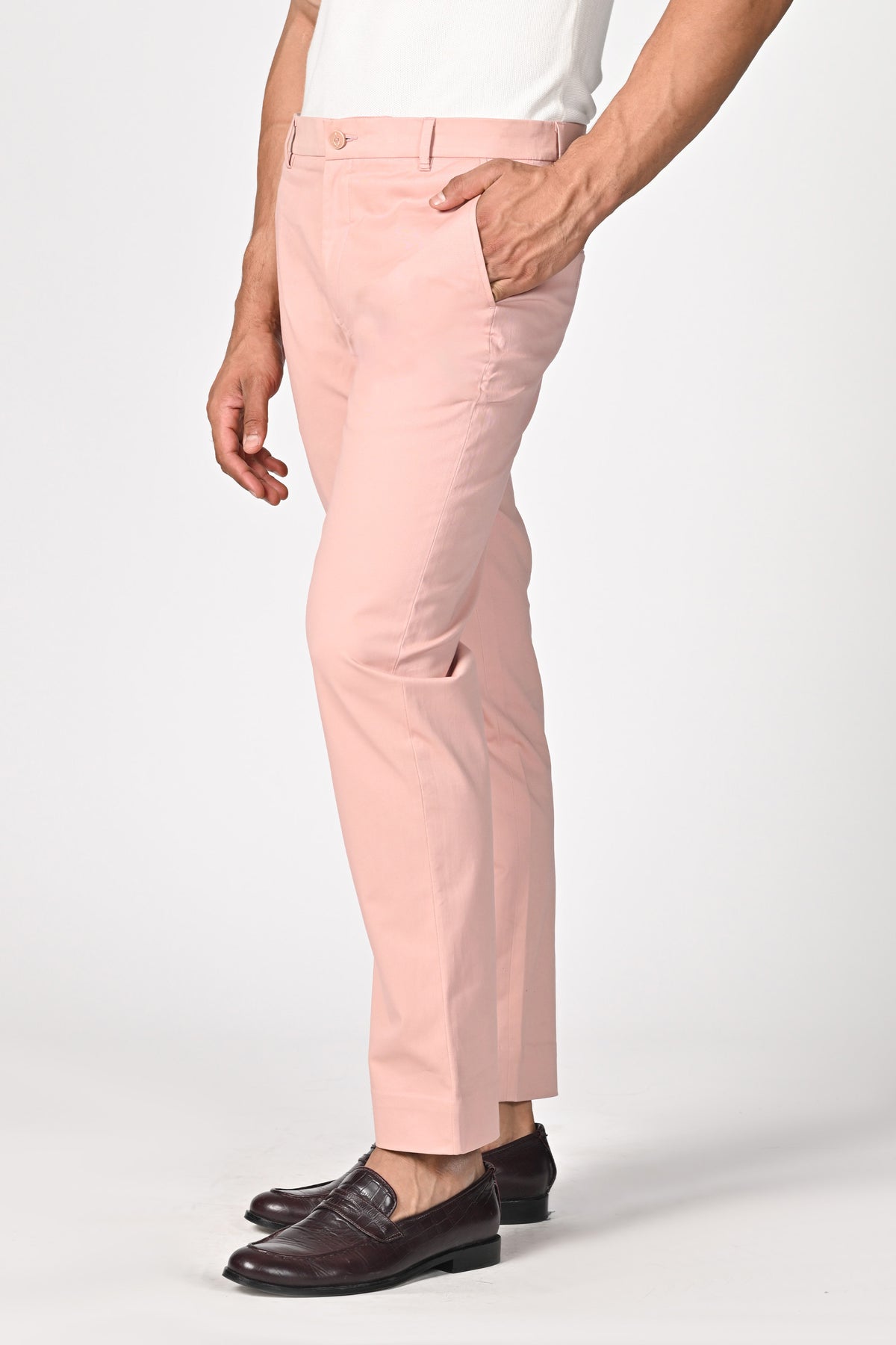 Pink trousers with Adamas