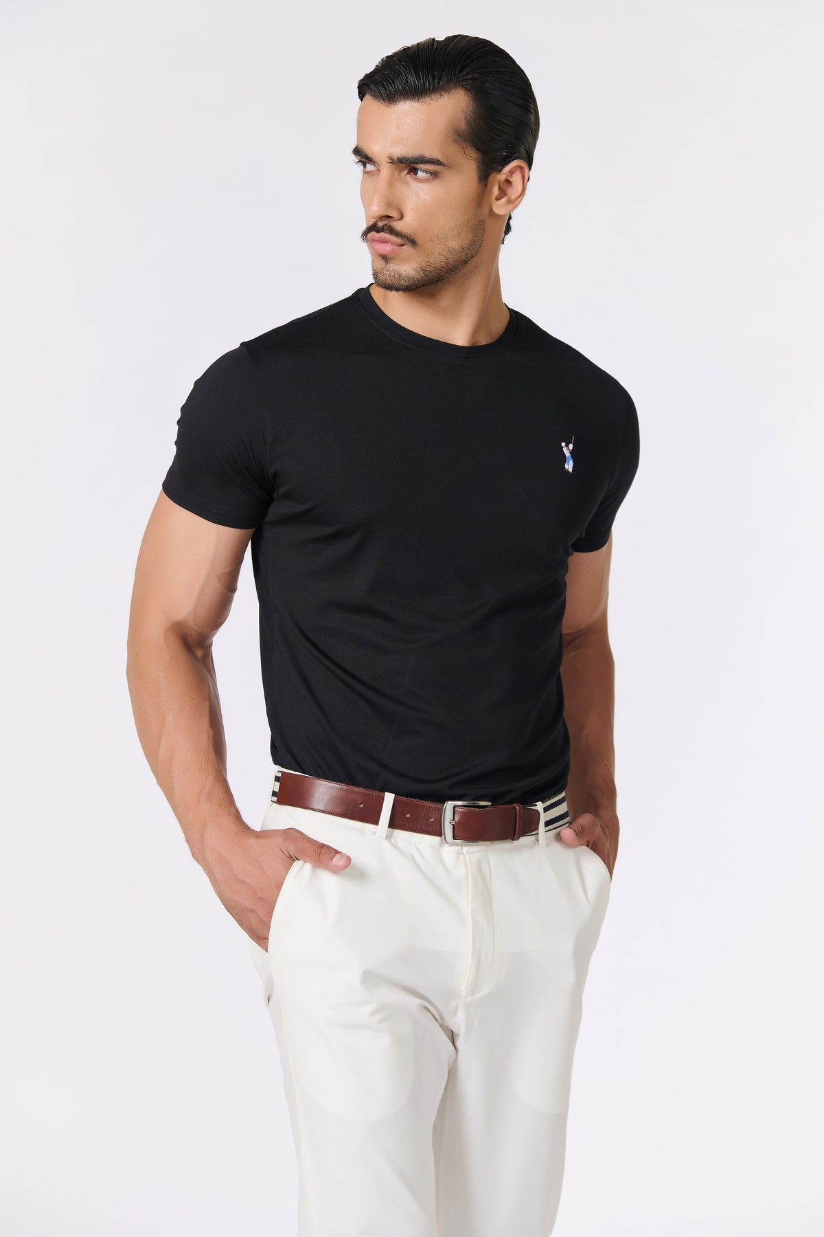 SNCC Navy Batsman Logo T-Shirt