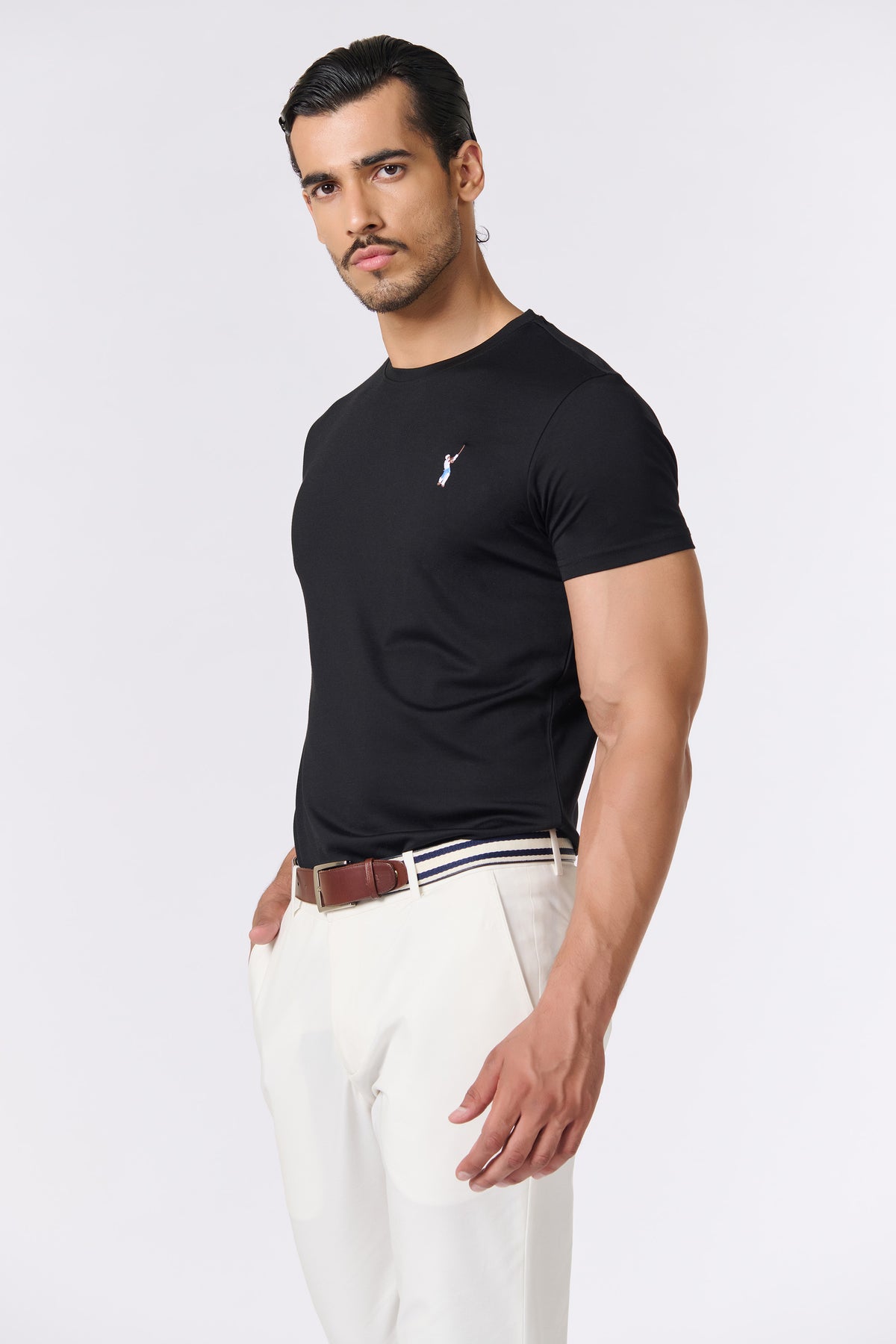 SNCC Navy Batsman Logo T-Shirt