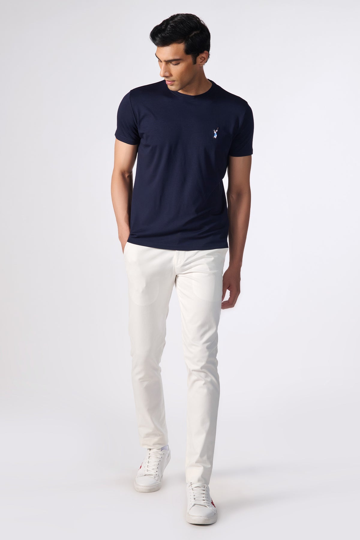 SNCC Navy Batsman Logo T-Shirt