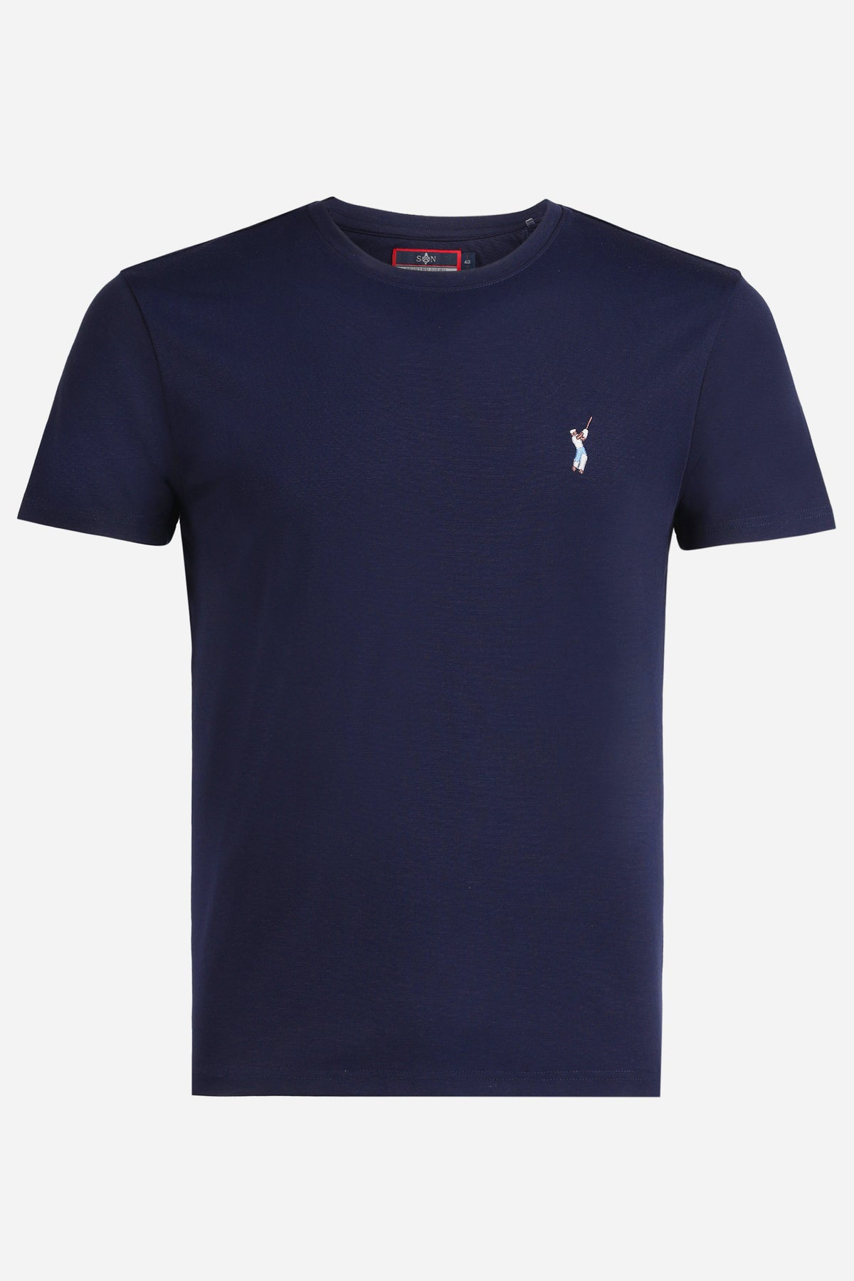 SNCC Navy Batsman Logo T-Shirt
