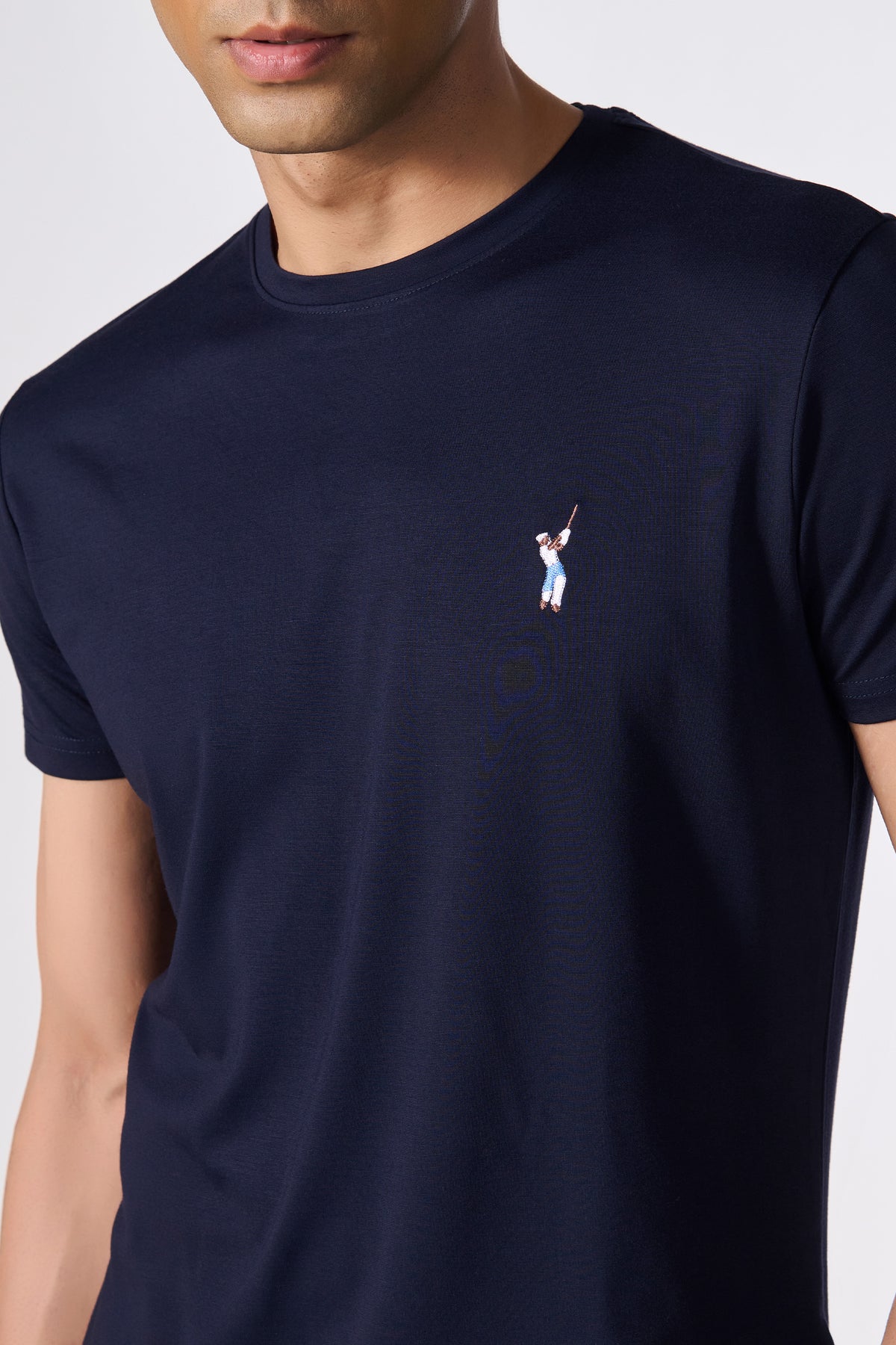 SNCC Navy Batsman Logo T-Shirt