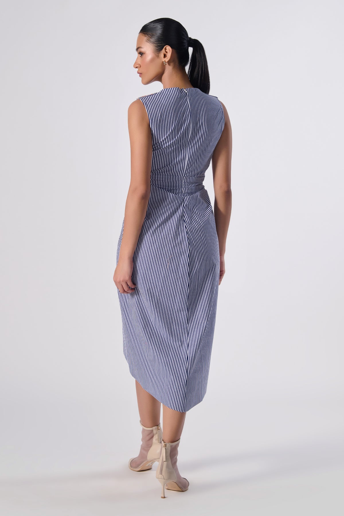 SNCC Striped Drape Dress