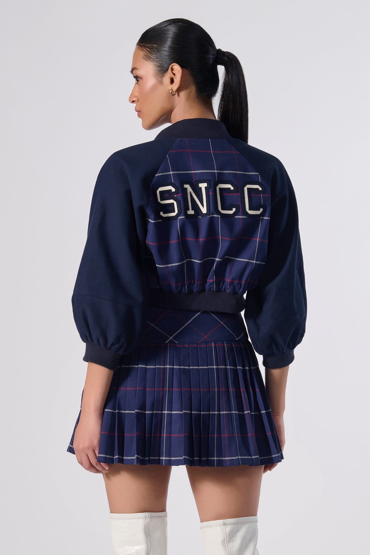 SNCC Plaid Pleated Skirt