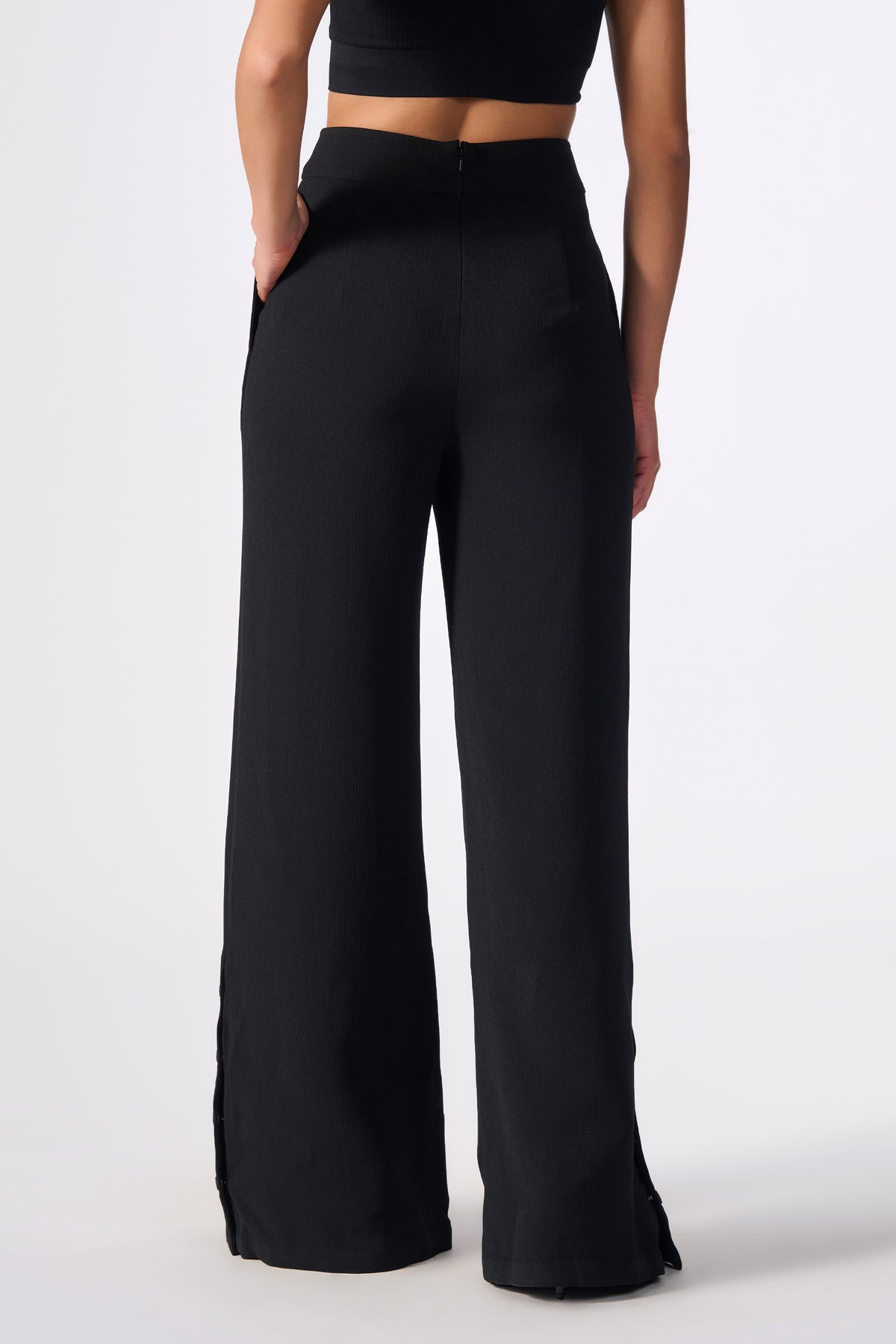 SNCC Black Flared Trousers