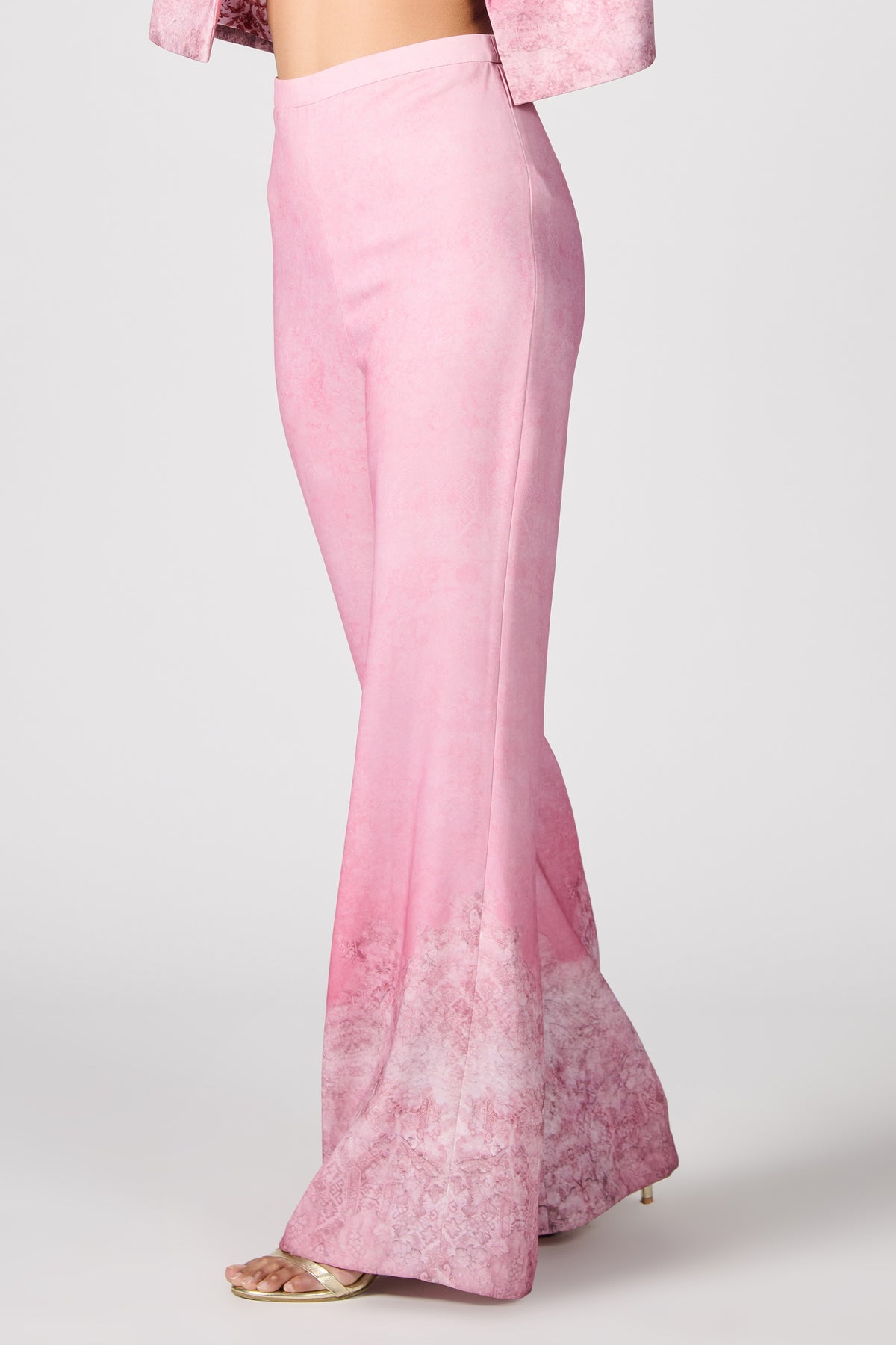 Printed Flared Trousers