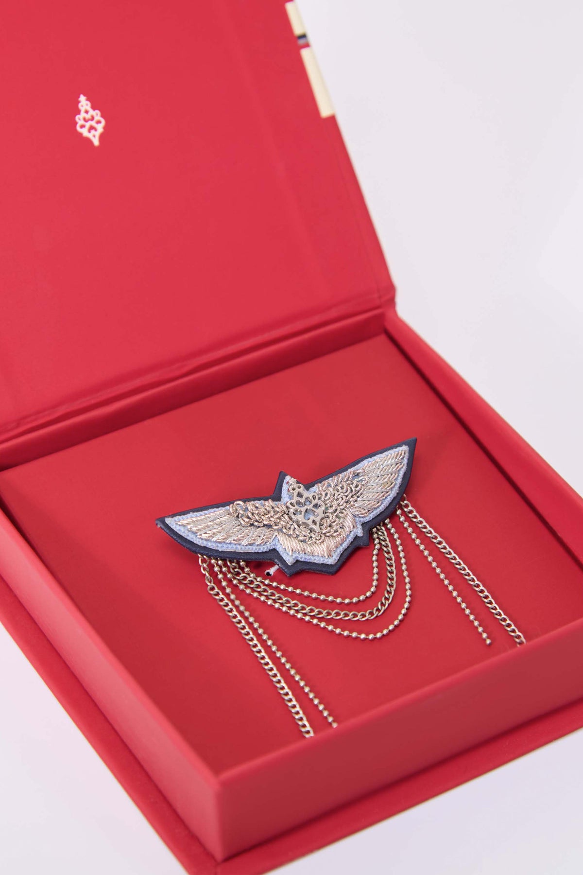 Light Blue Eagle Brooch