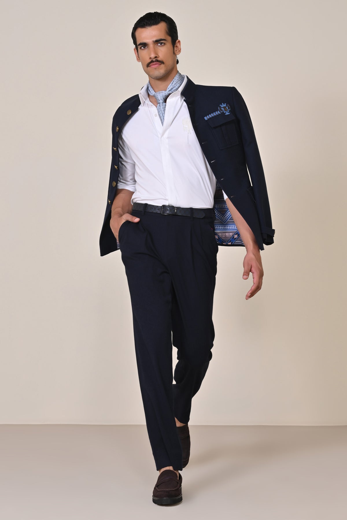 Denim Bandhgala