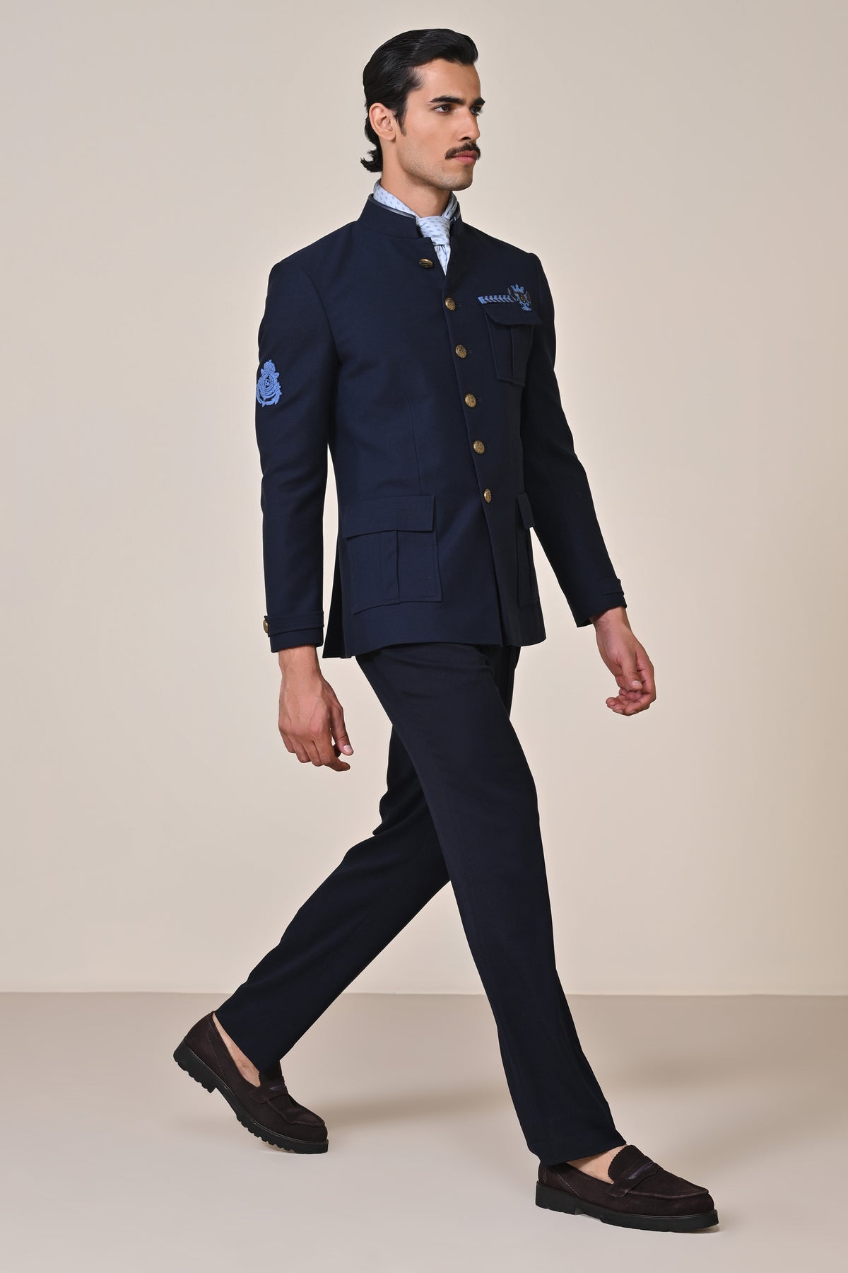 Denim Bandhgala