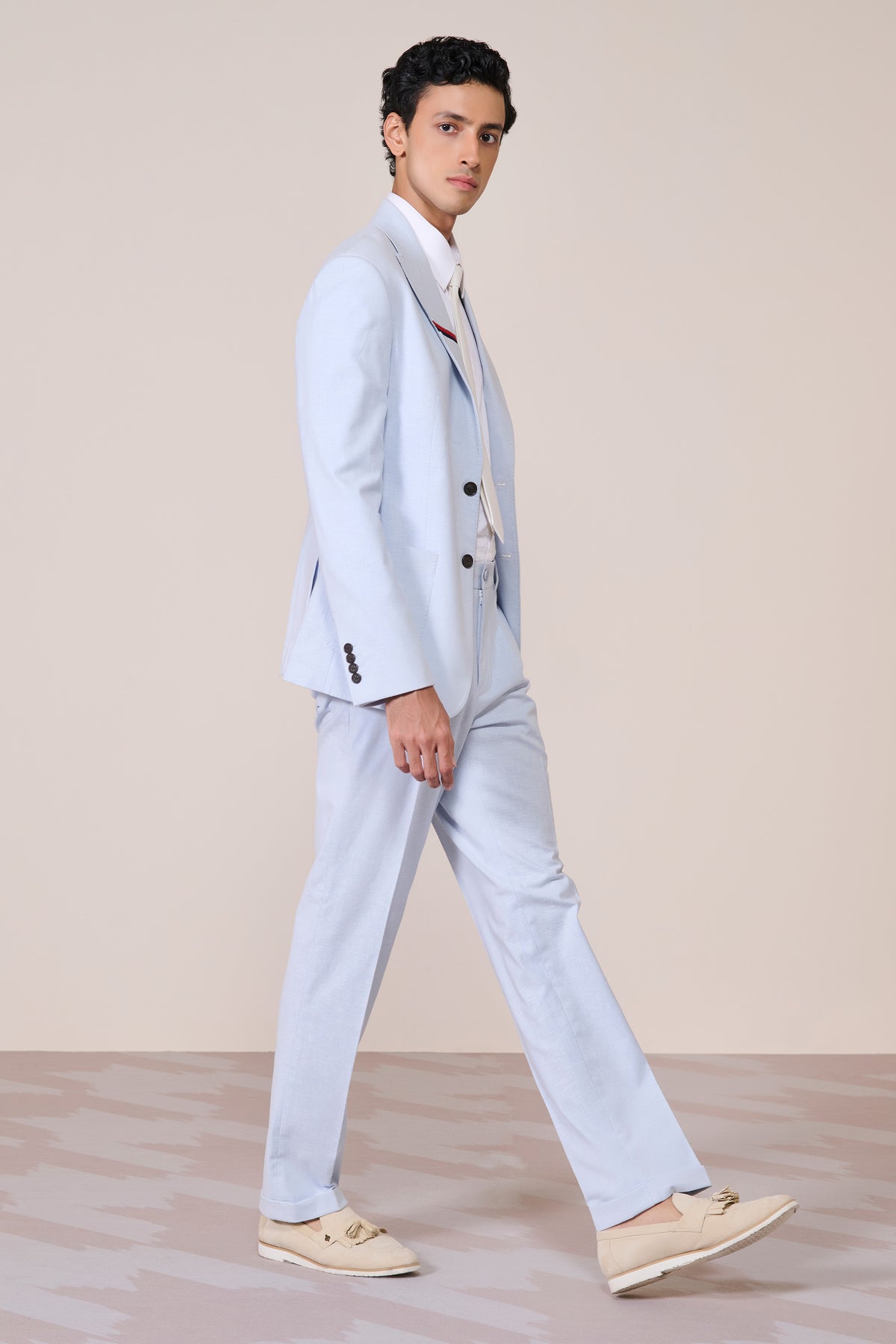 Light Blue Linen Jacket