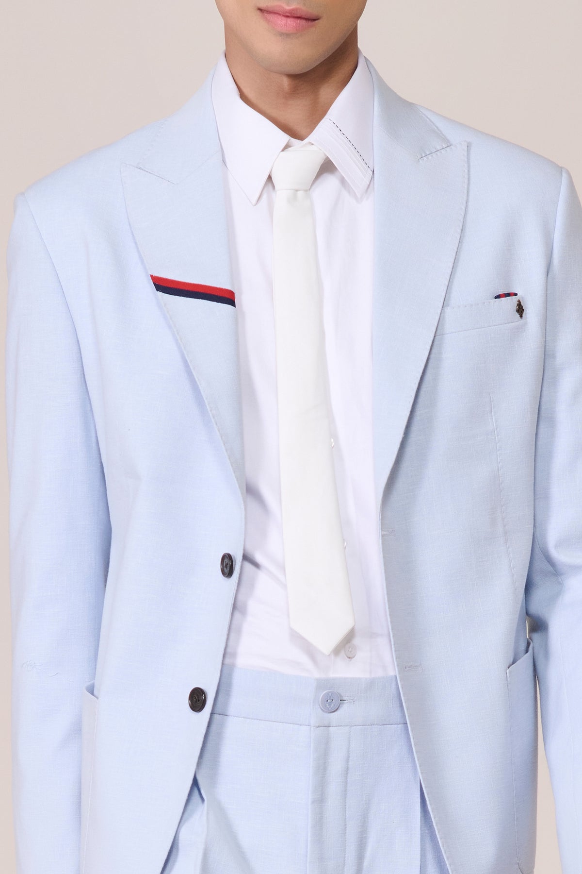 Light Blue Linen Jacket