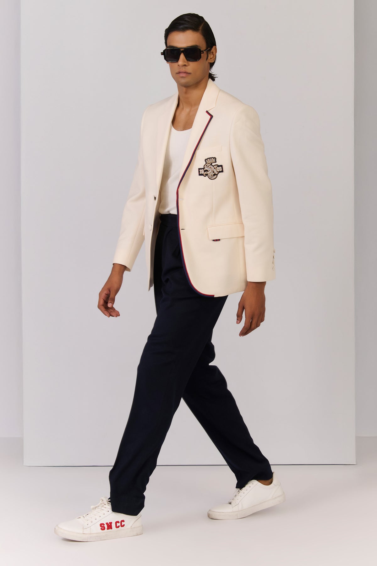 SNCC Off white Jacket with crest
