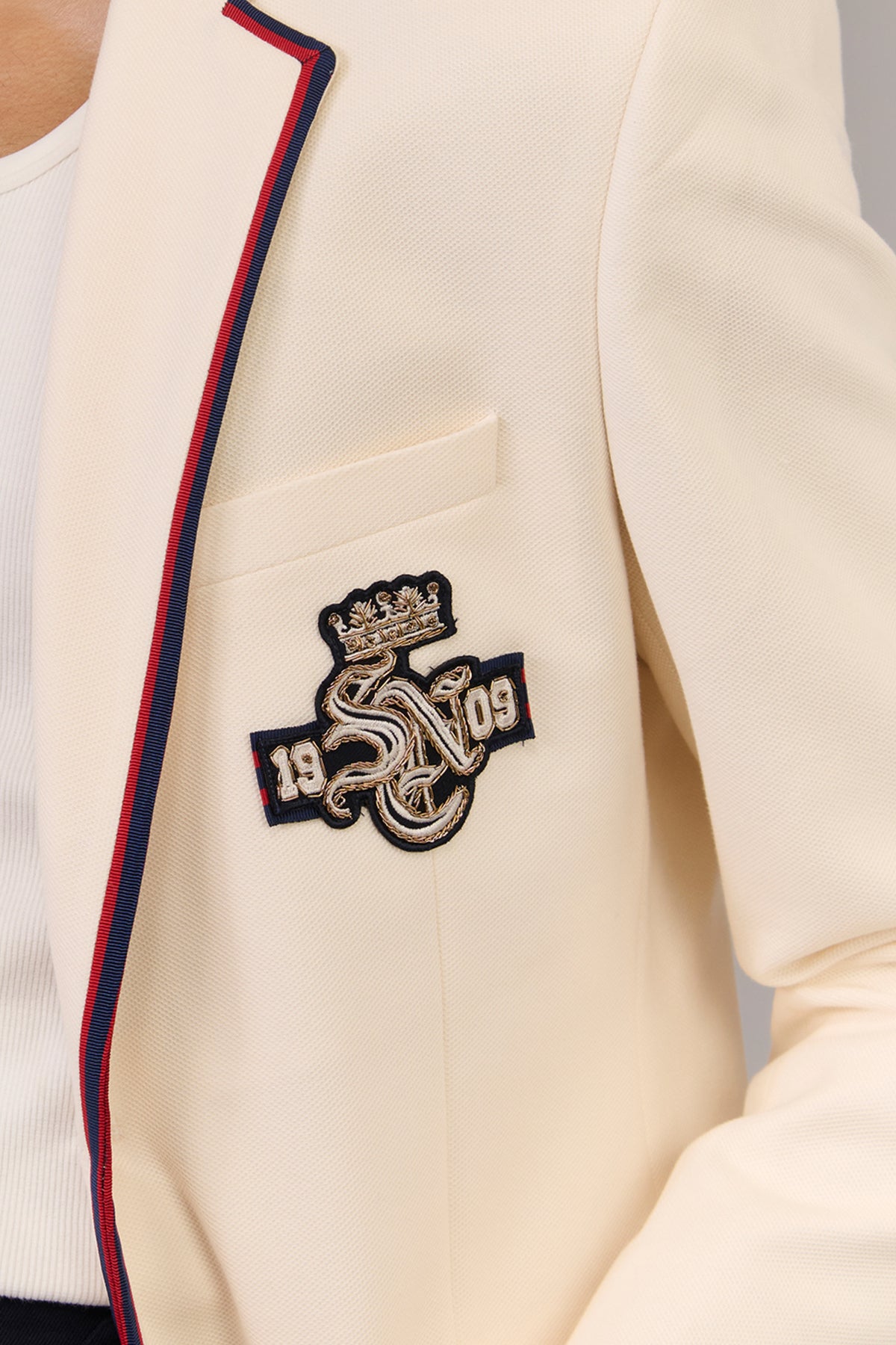 SNCC Off white Jacket with crest