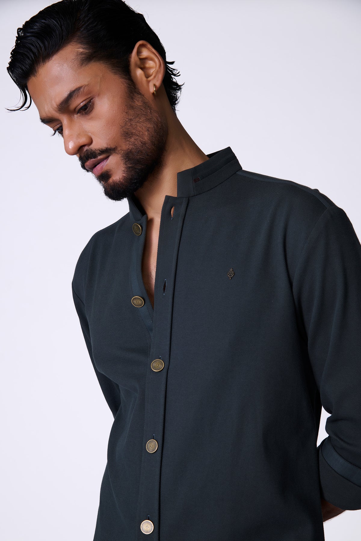 Olive Adamas Shirt Kurta