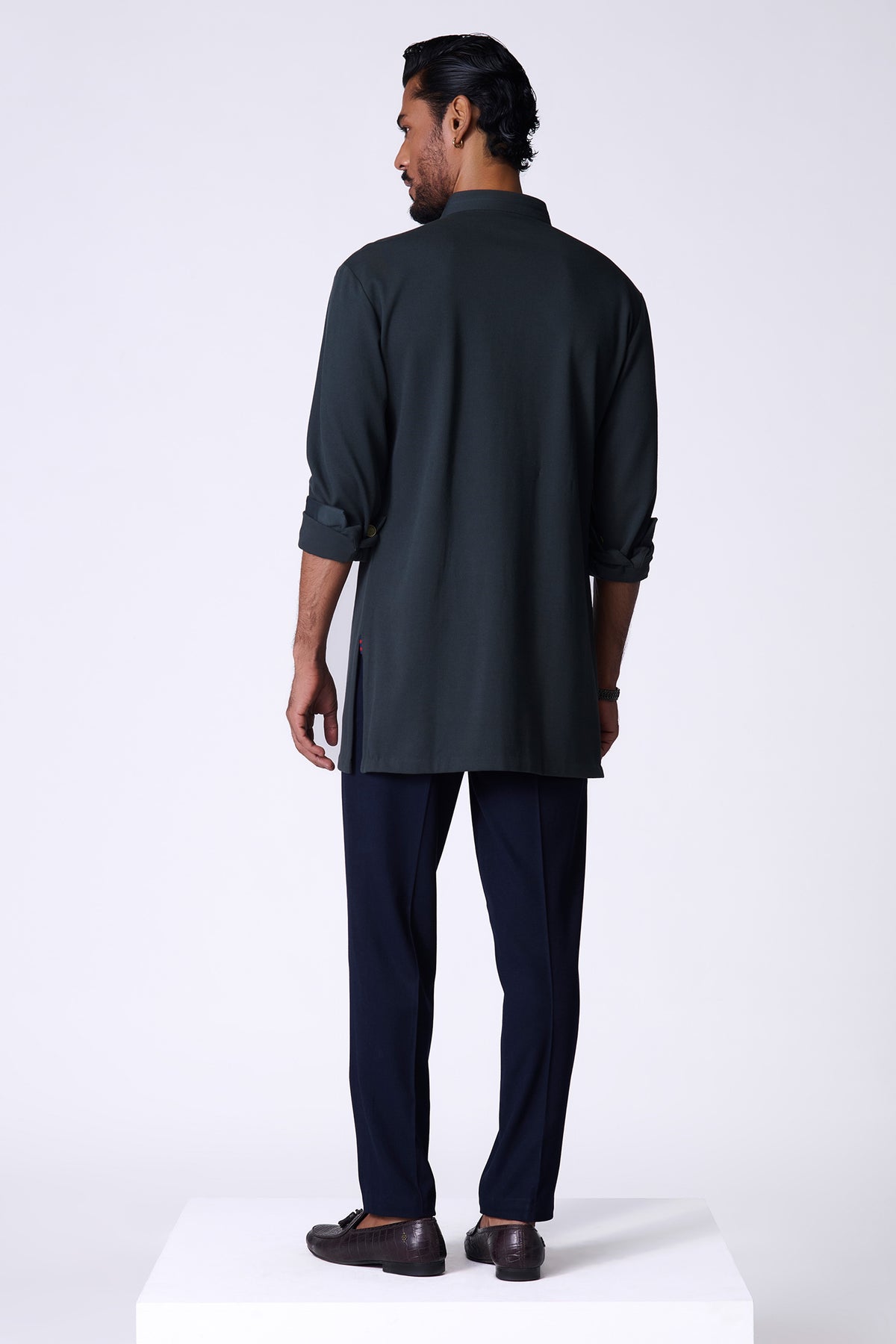 Olive Adamas Shirt Kurta