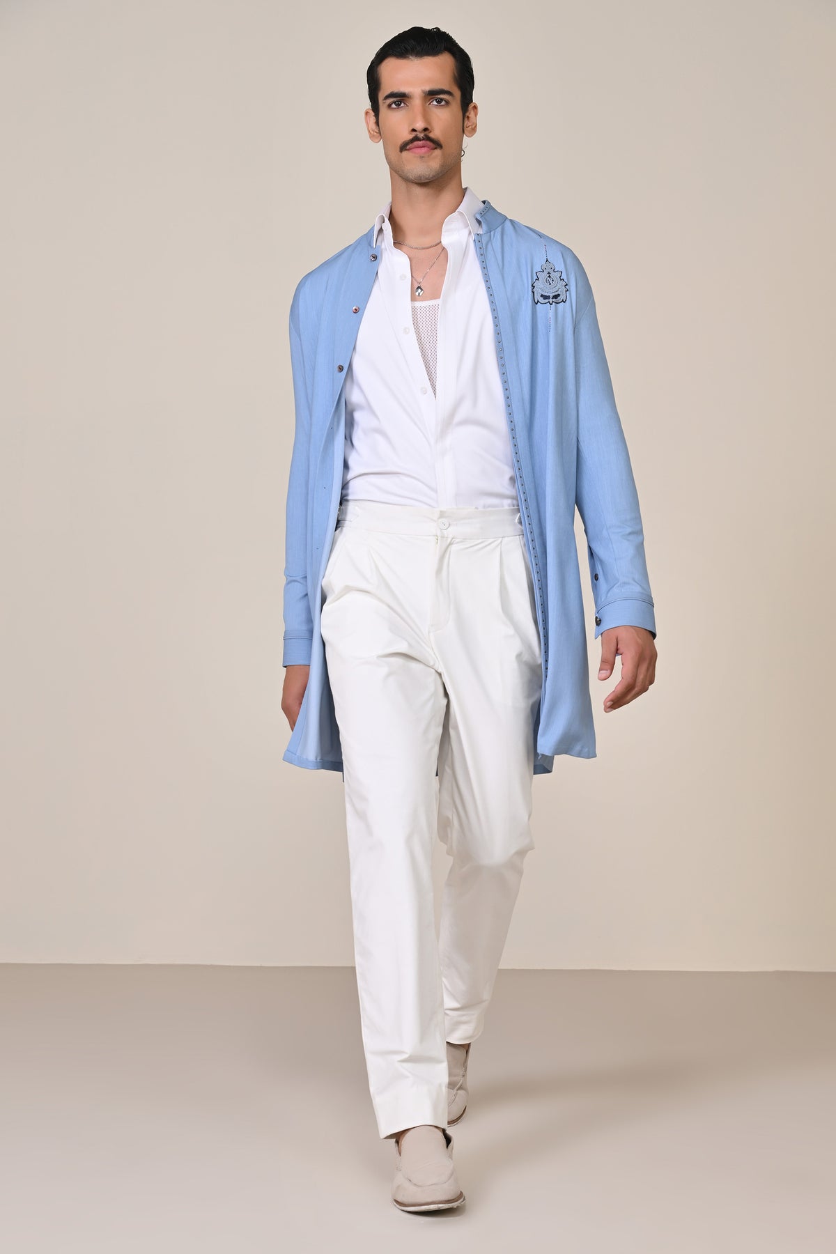 Light Blue Shirt Kurta