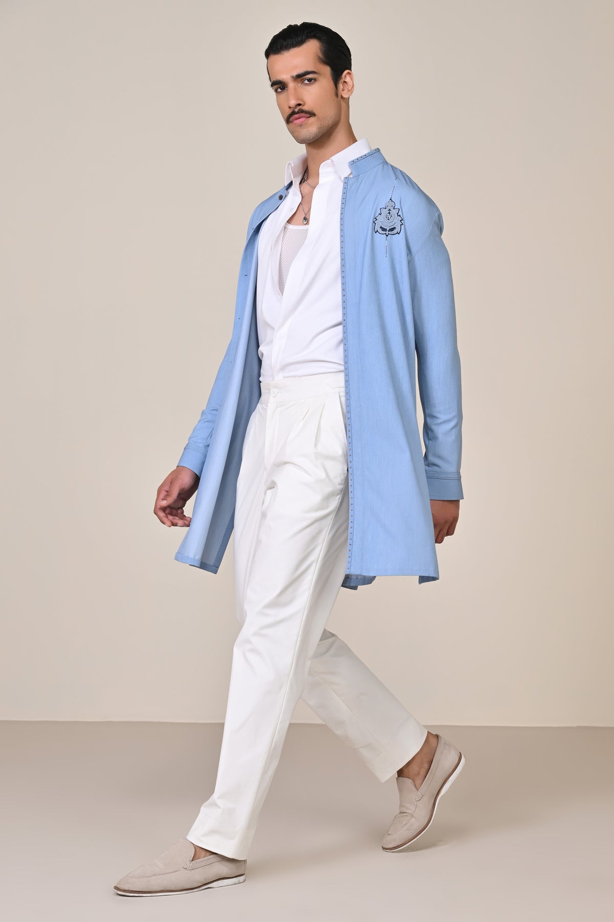 Light Blue Shirt Kurta