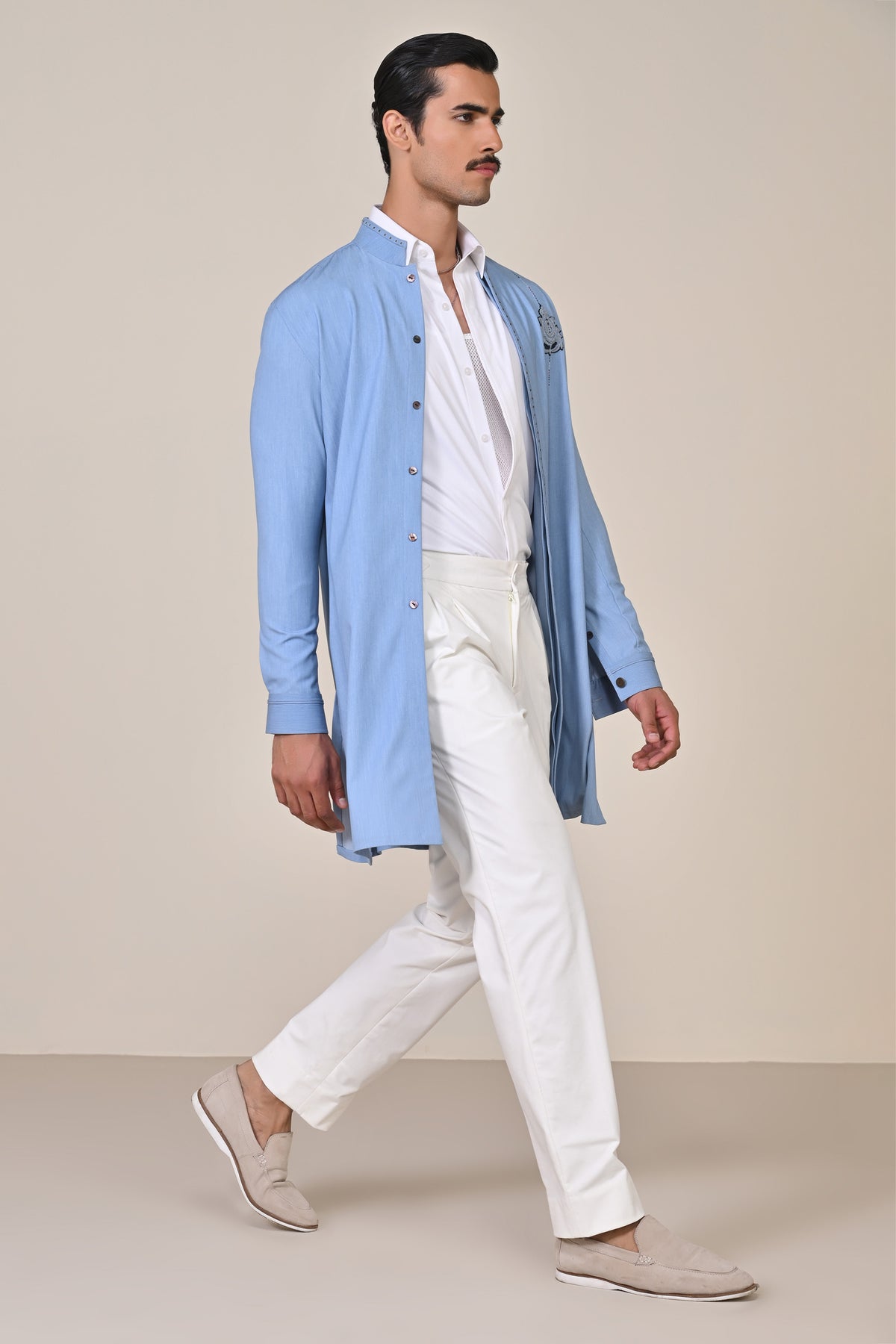 Light Blue Shirt Kurta