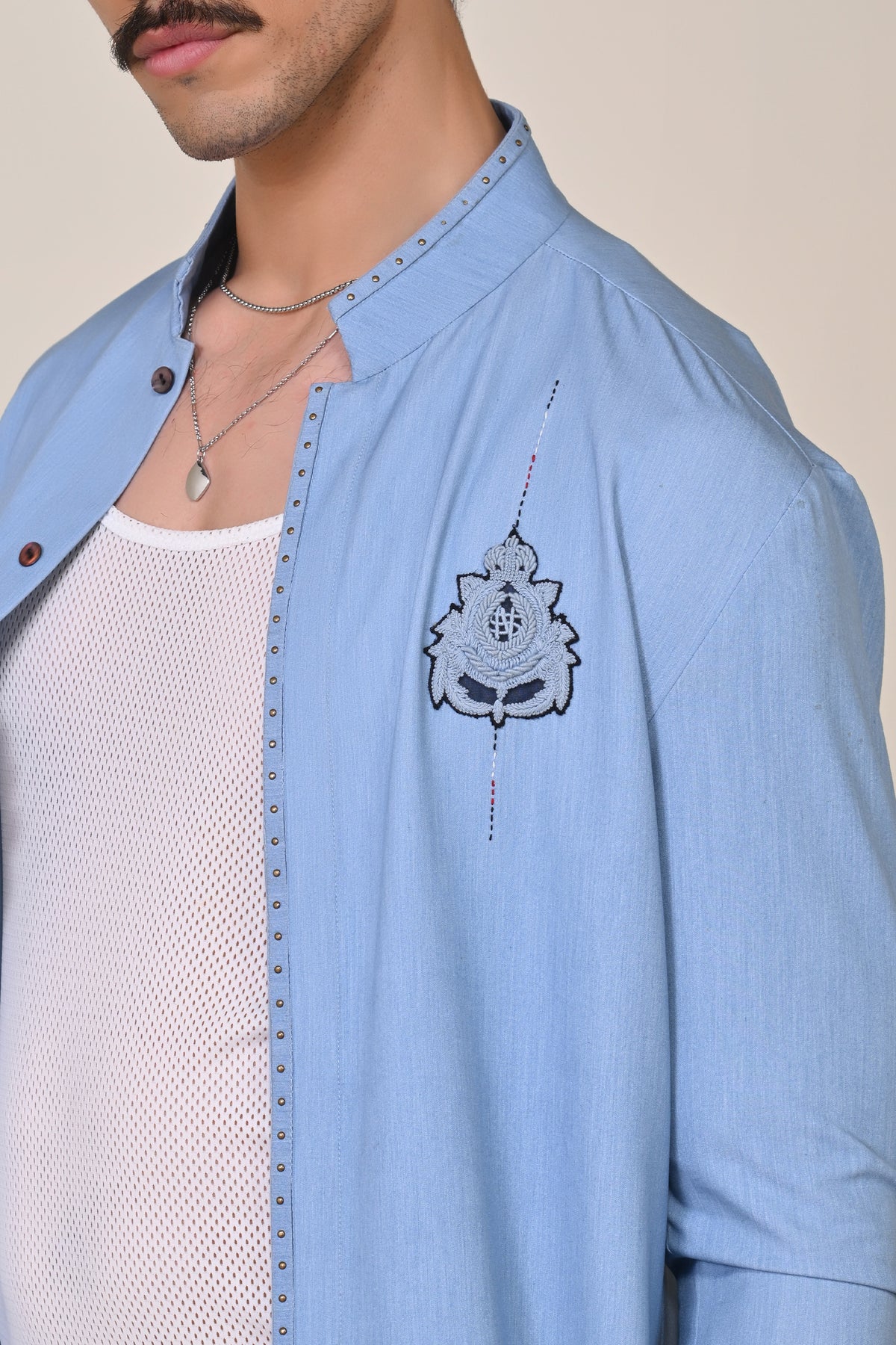Light Blue Shirt Kurta