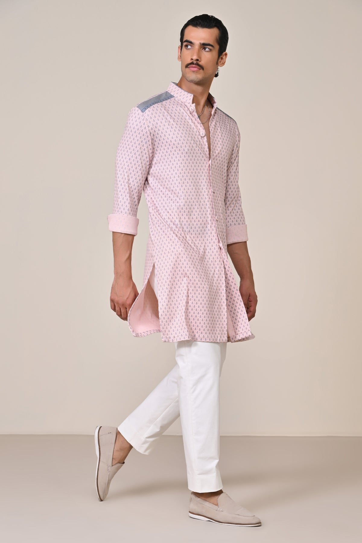 Pink Adamas Printed Kurta