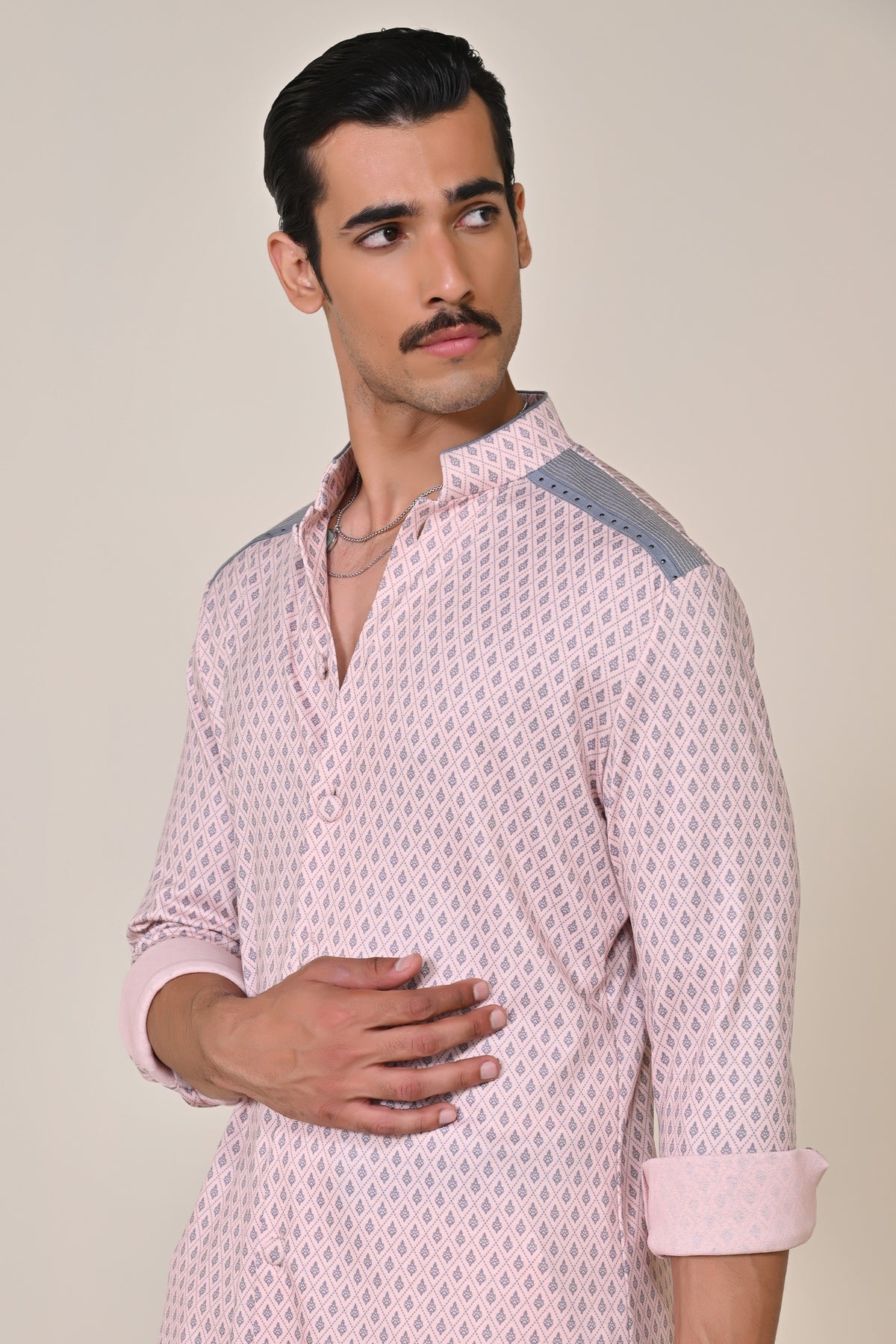 Pink Adamas Printed Kurta