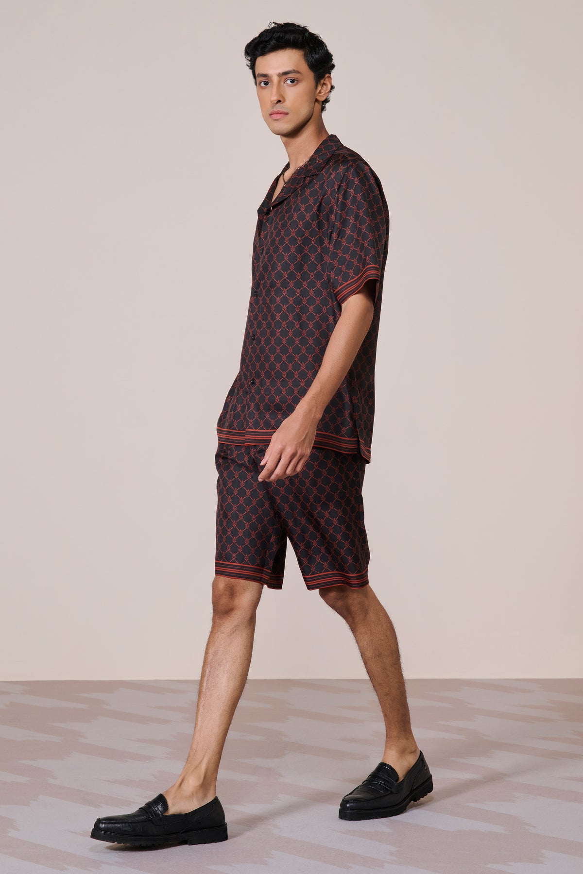 Black Adamas Twill Silk Shirt