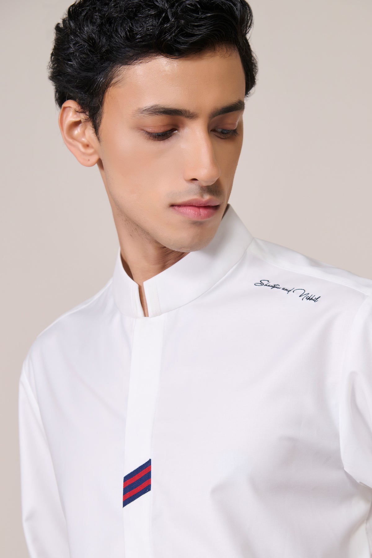 Off-White Band Collar Shirt