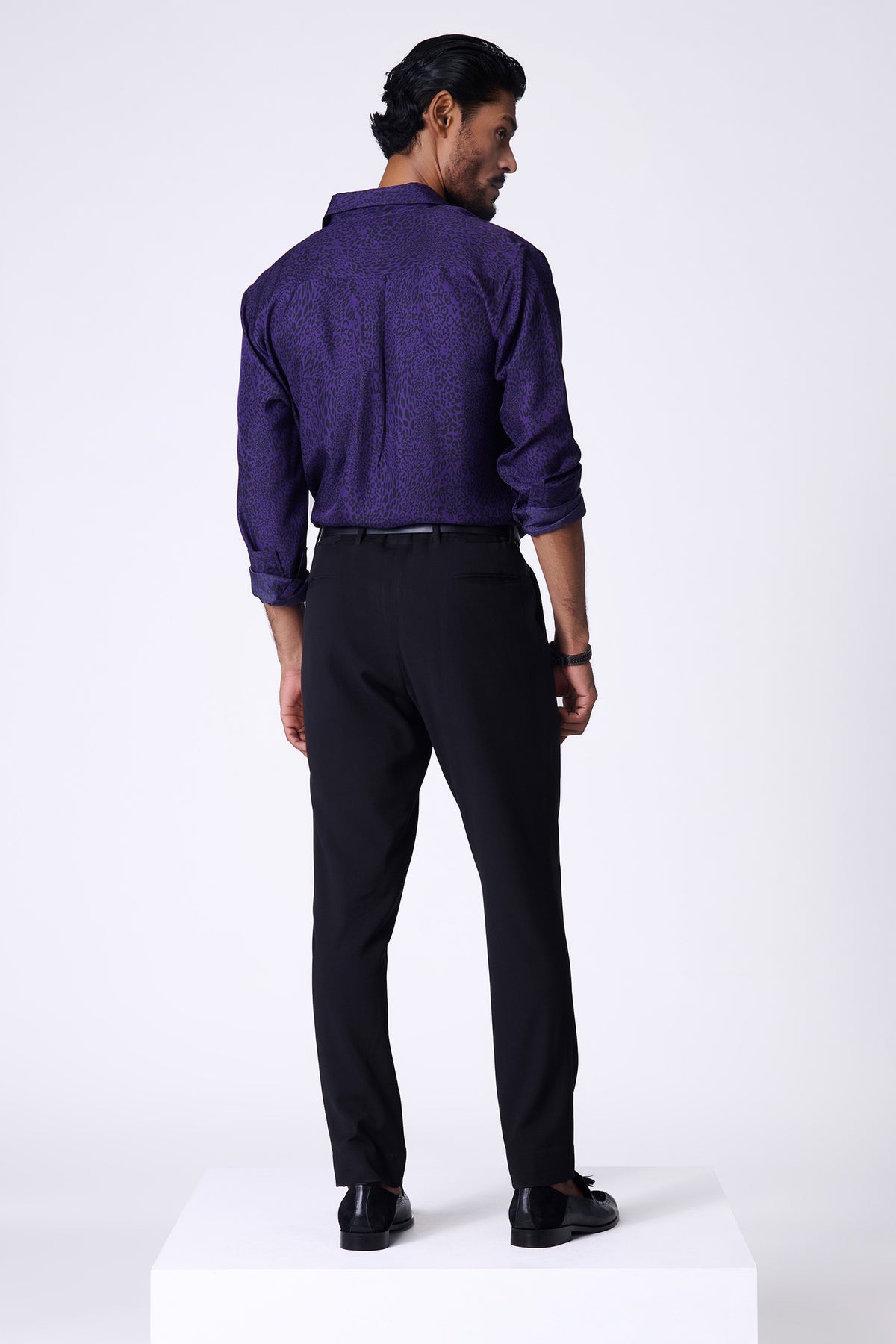 Purple Leopard Print Shirt